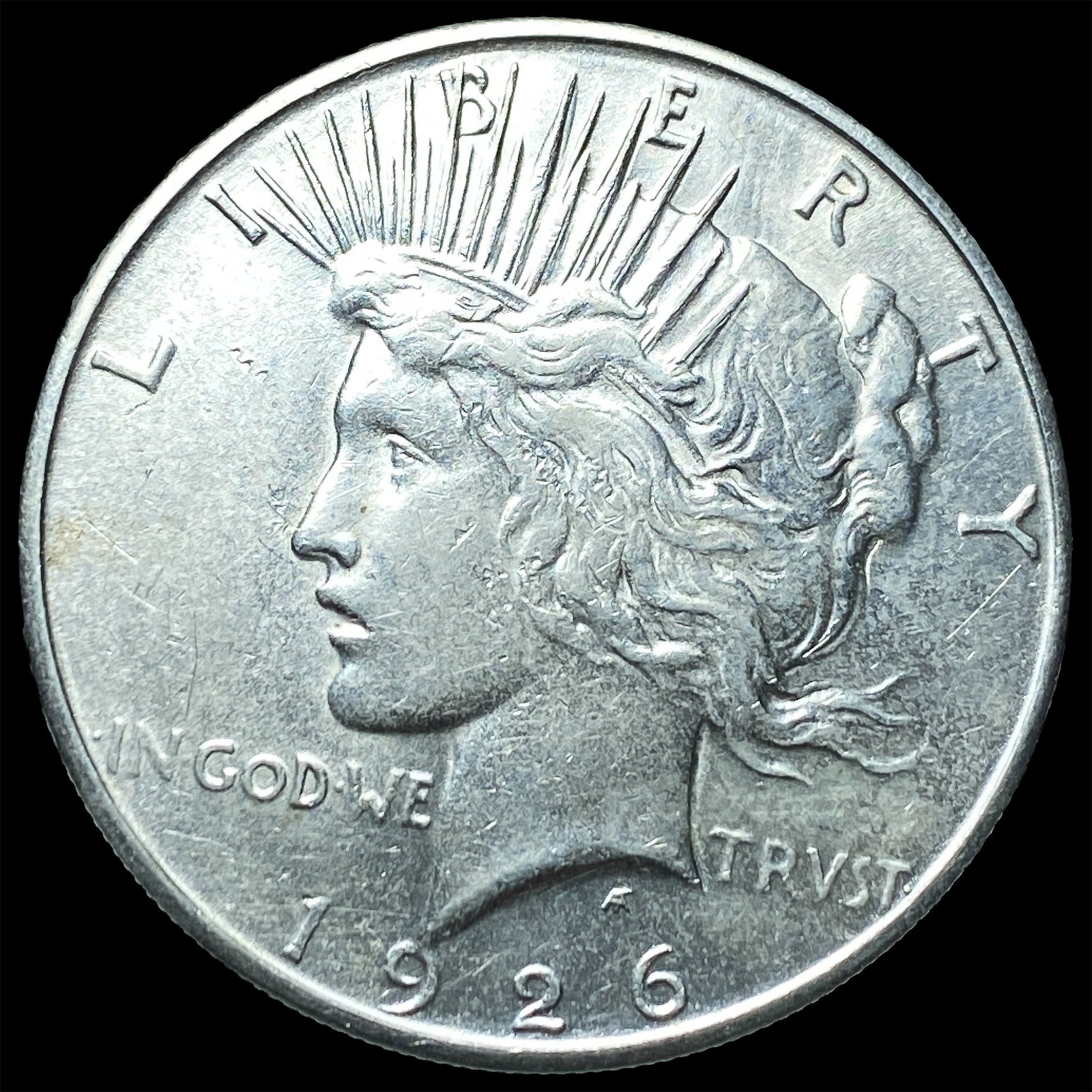 1926-S Silver Peace Dollar CHOICE AU: 1926-S Silver Peace Dollar CHOICE AU