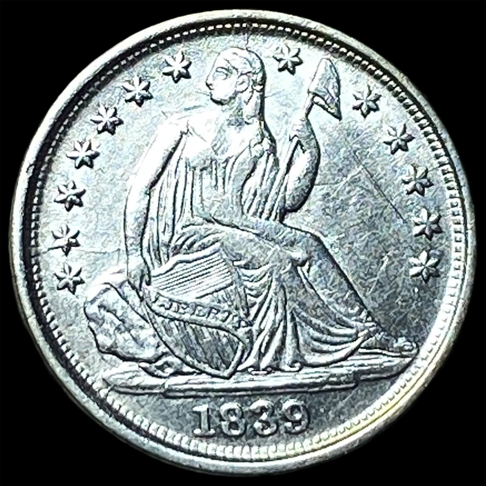 1839-O Silver Half Dime UNCIRCULATED (1 of 2)