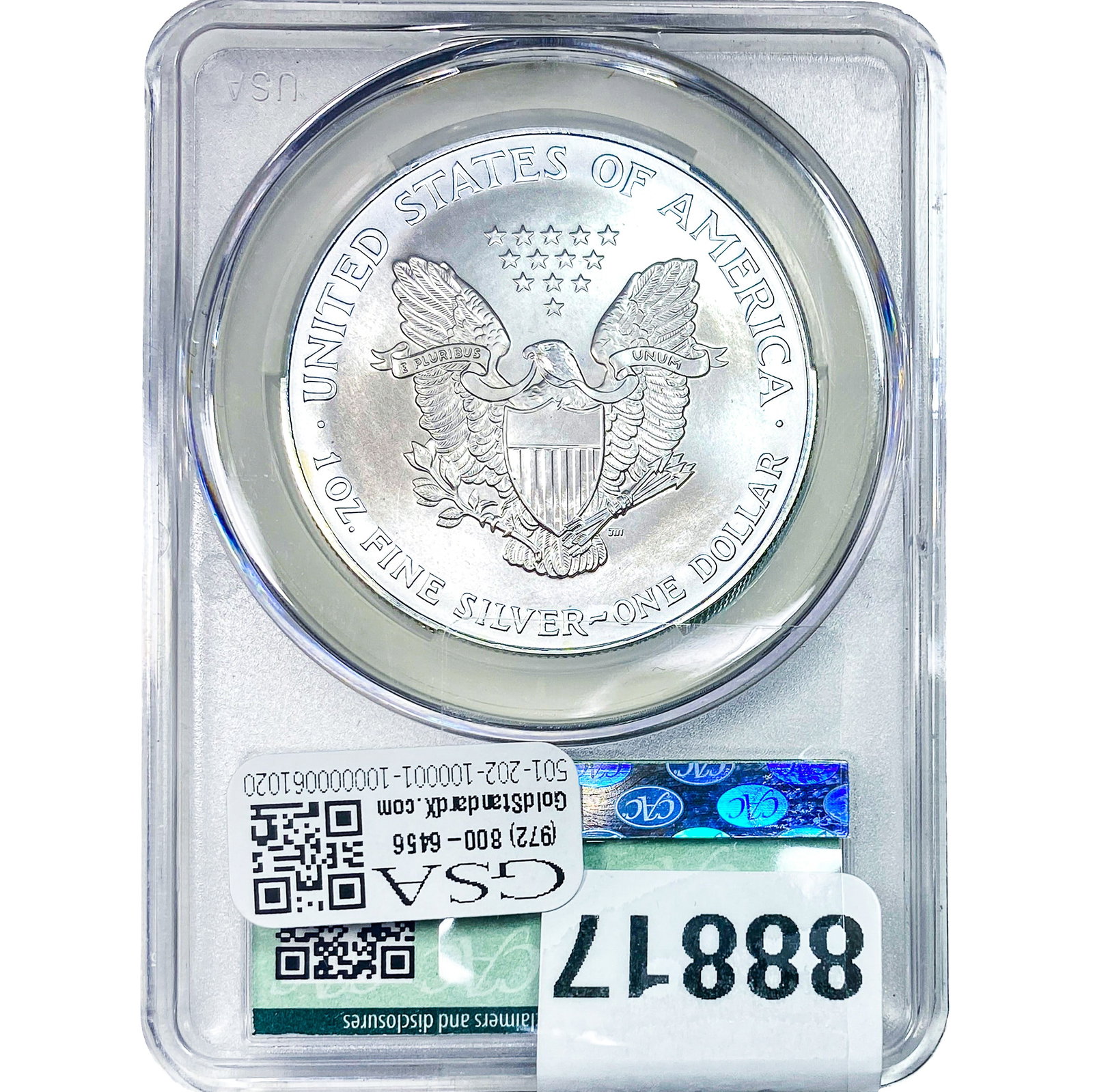 1995 Silver Eagle CAC MS69 - 2