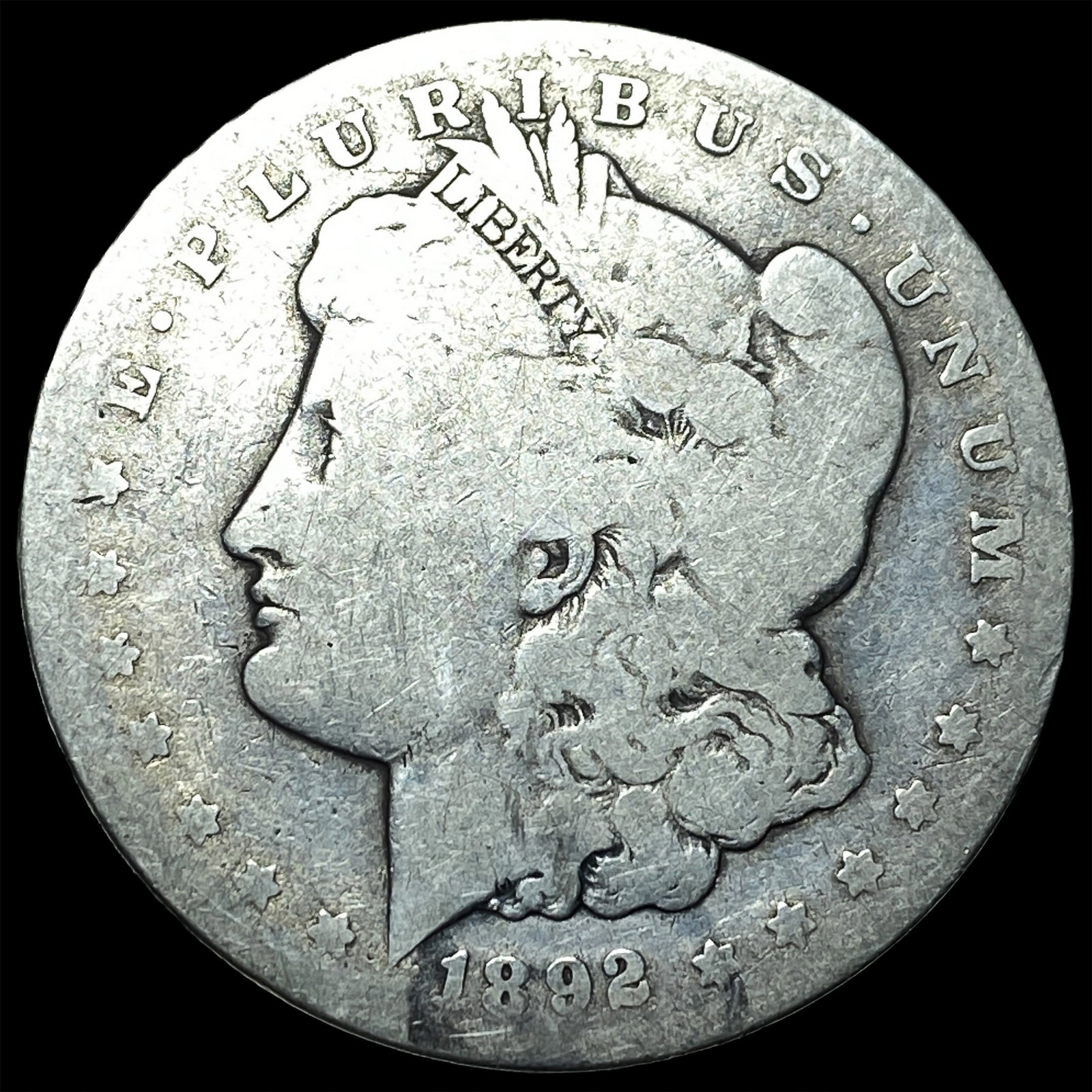 1892-CC Silver Morgan Dollar NICELY CIRCULATED: 1892-CC Silver Morgan Dollar NICELY CIRCULATED
