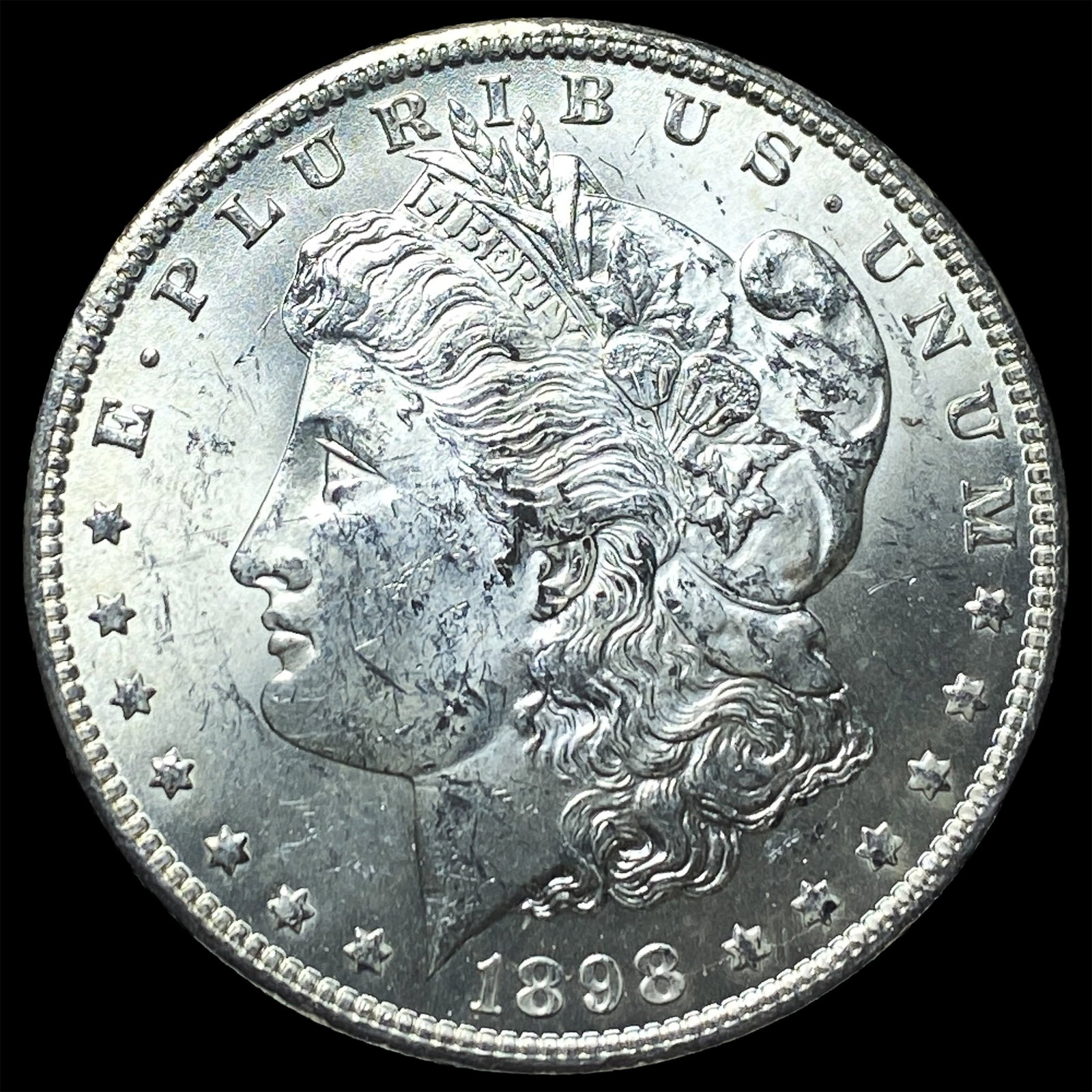 1898 Morgan Silver Dollar CHOICE BU: 1898 Morgan Silver Dollar CHOICE BU
