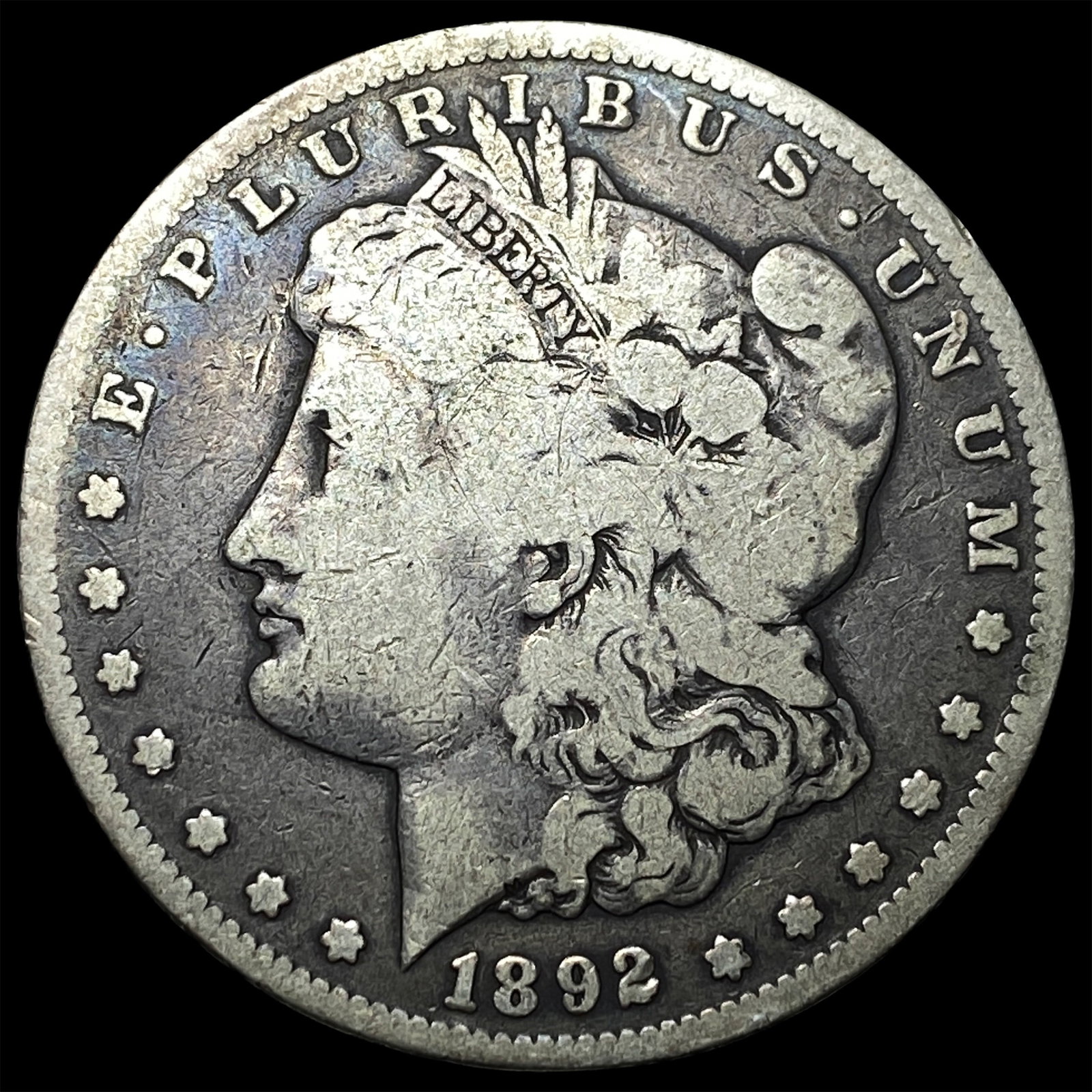 1892-CC Silver Morgan Dollar LIGHTLY CIRCULATED: 1892-CC Silver Morgan Dollar LIGHTLY CIRCULATED
