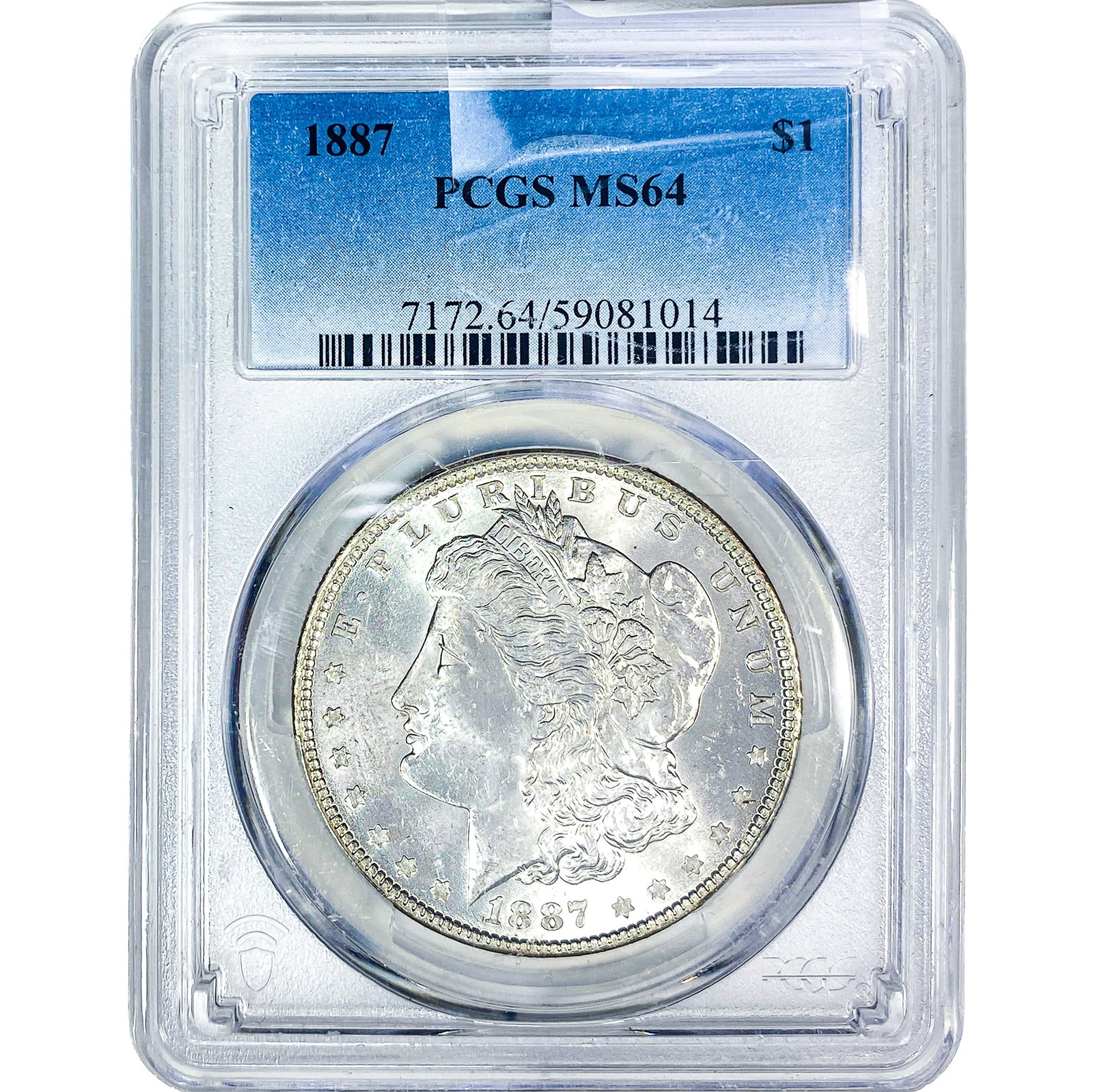 1887 Morgan Silver Dollar PCGS MS64 (1 of 2)