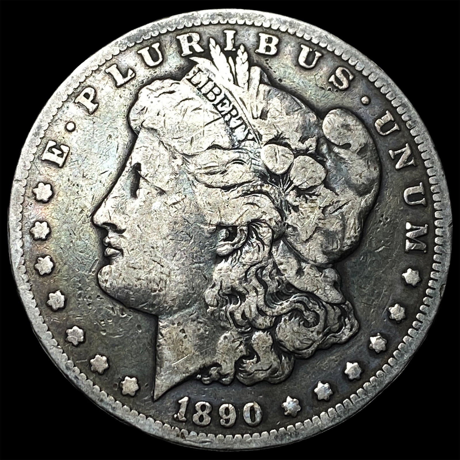 1890-CC Silver Morgan Dollar LIGHTLY CIRCULATED: 1890-CC Silver Morgan Dollar LIGHTLY CIRCULATED