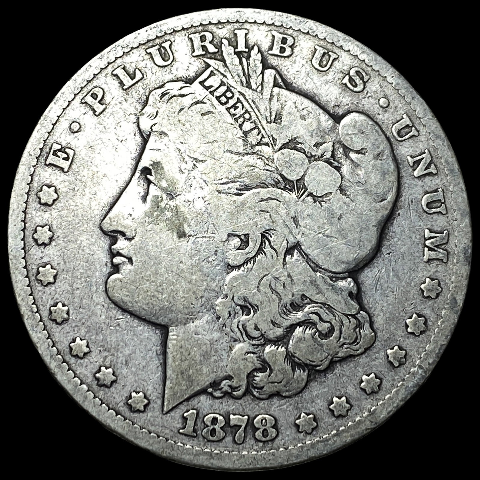 1878-S Silver Morgan Dollar NICELY CIRCULATED: 1878-S Silver Morgan Dollar NICELY CIRCULATED