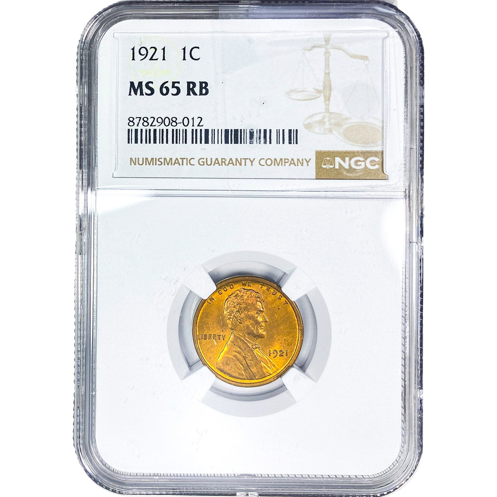 1921 Wheat Cent NGC MS65 RB (1 of 2)