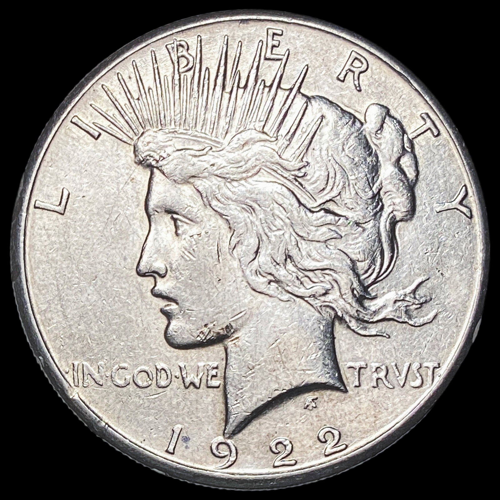 1922-S Silver Peace Dollar NEARLY UNCIRCULATED: 1922-S Silver Peace Dollar NEARLY UNCIRCULATED