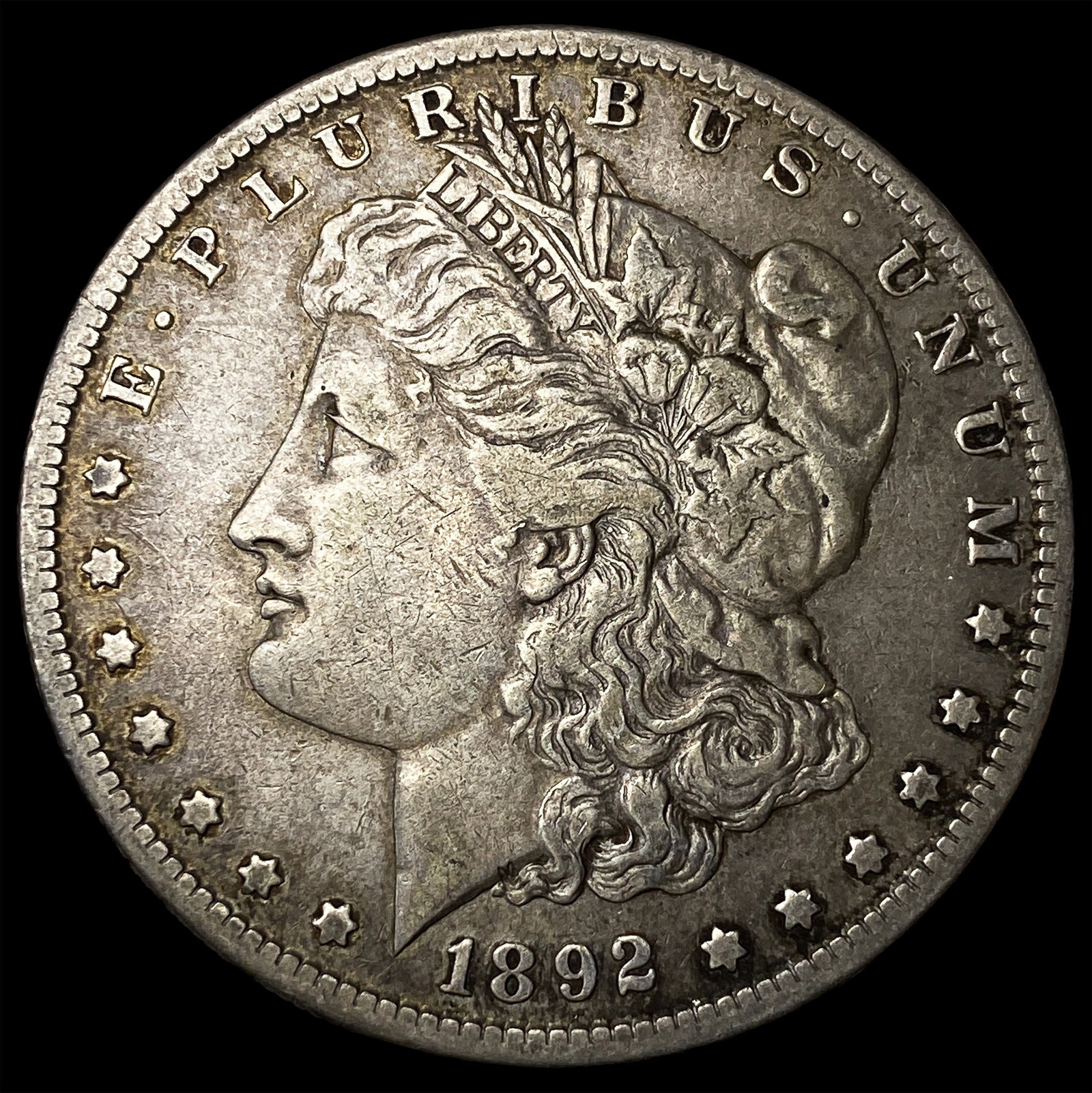 1892-S Silver Morgan Dollar CLOSELY UNCIRCULATED: 1892-S Silver Morgan Dollar CLOSELY UNCIRCULATED