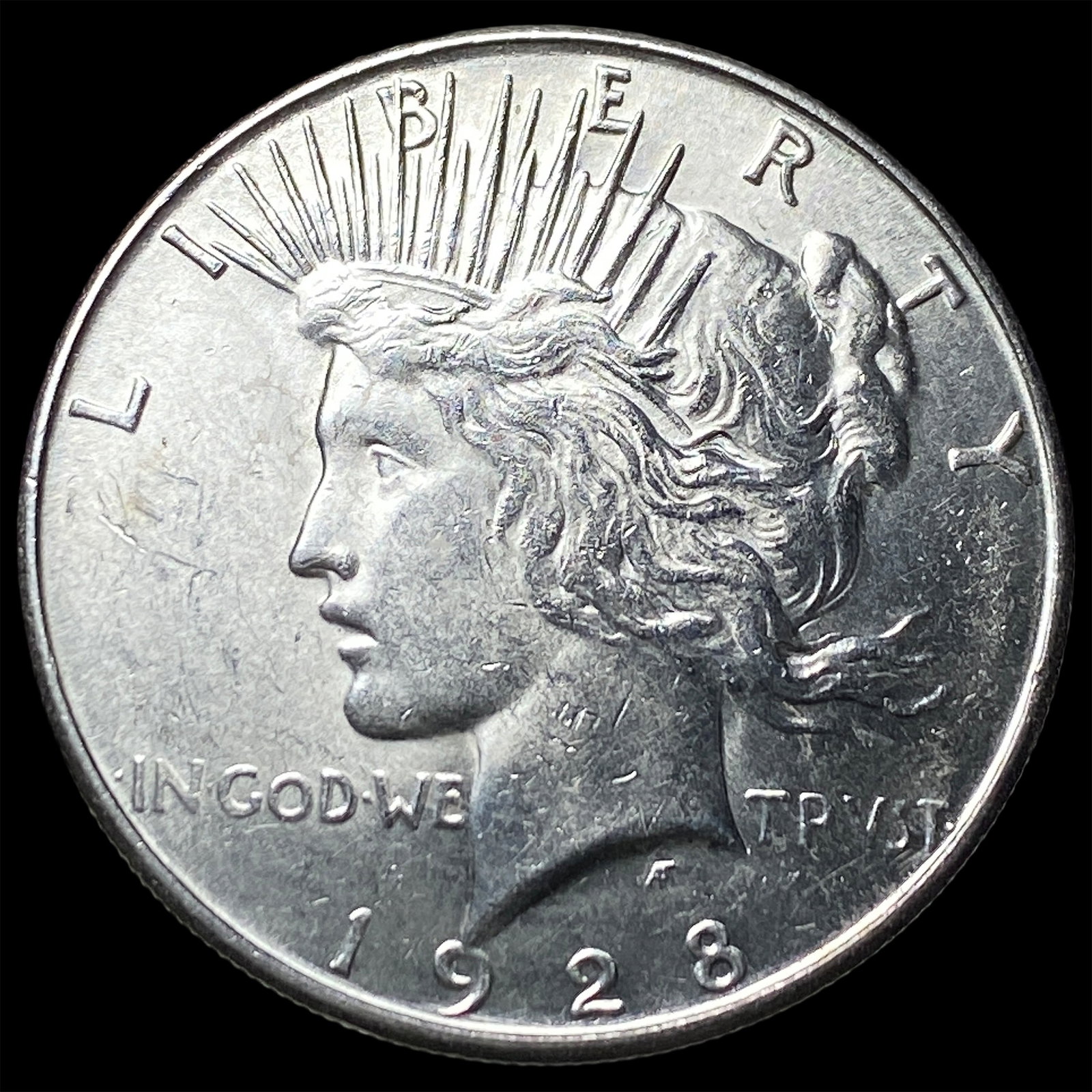 1928-S Silver Peace Dollar CHOICE BU: 1928-S Silver Peace Dollar CHOICE BU