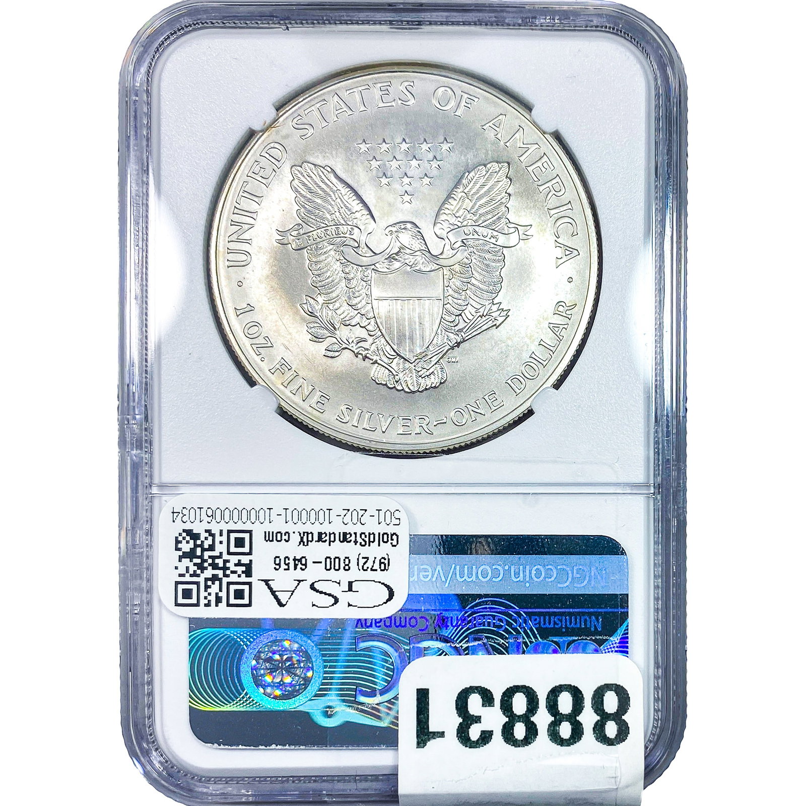 2000 Silver Eagle NGC MS68 - 2