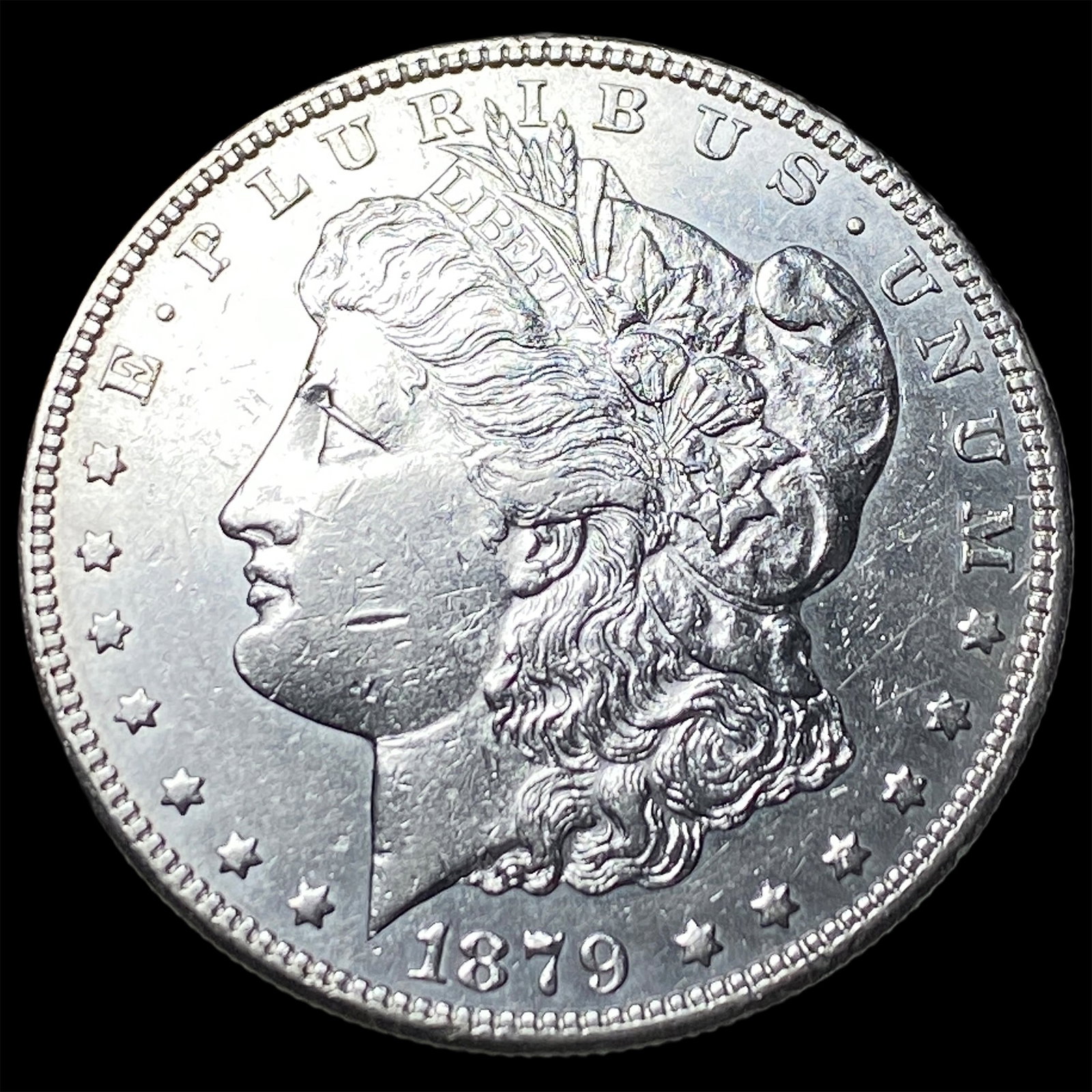 1879-S Rev 78 Silver Morgan Dollar CLOSELY UNCIRCULATED: 1879-S Rev 78 Silver Morgan Dollar CLOSELY UNCIRCULATED