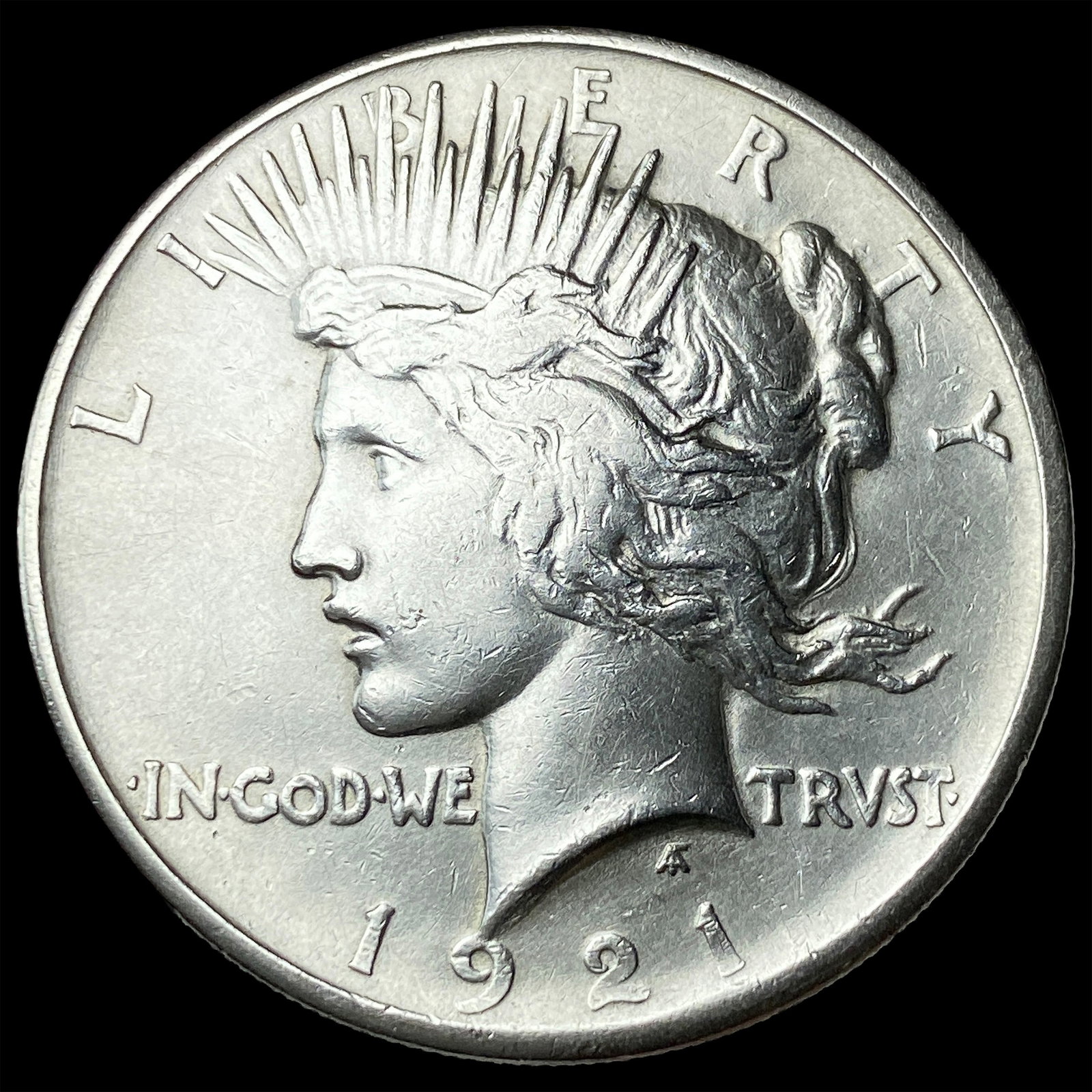 1921 Silver Peace Dollar CLOSELY UNCIRCULATED: 1921 Silver Peace Dollar CLOSELY UNCIRCULATED