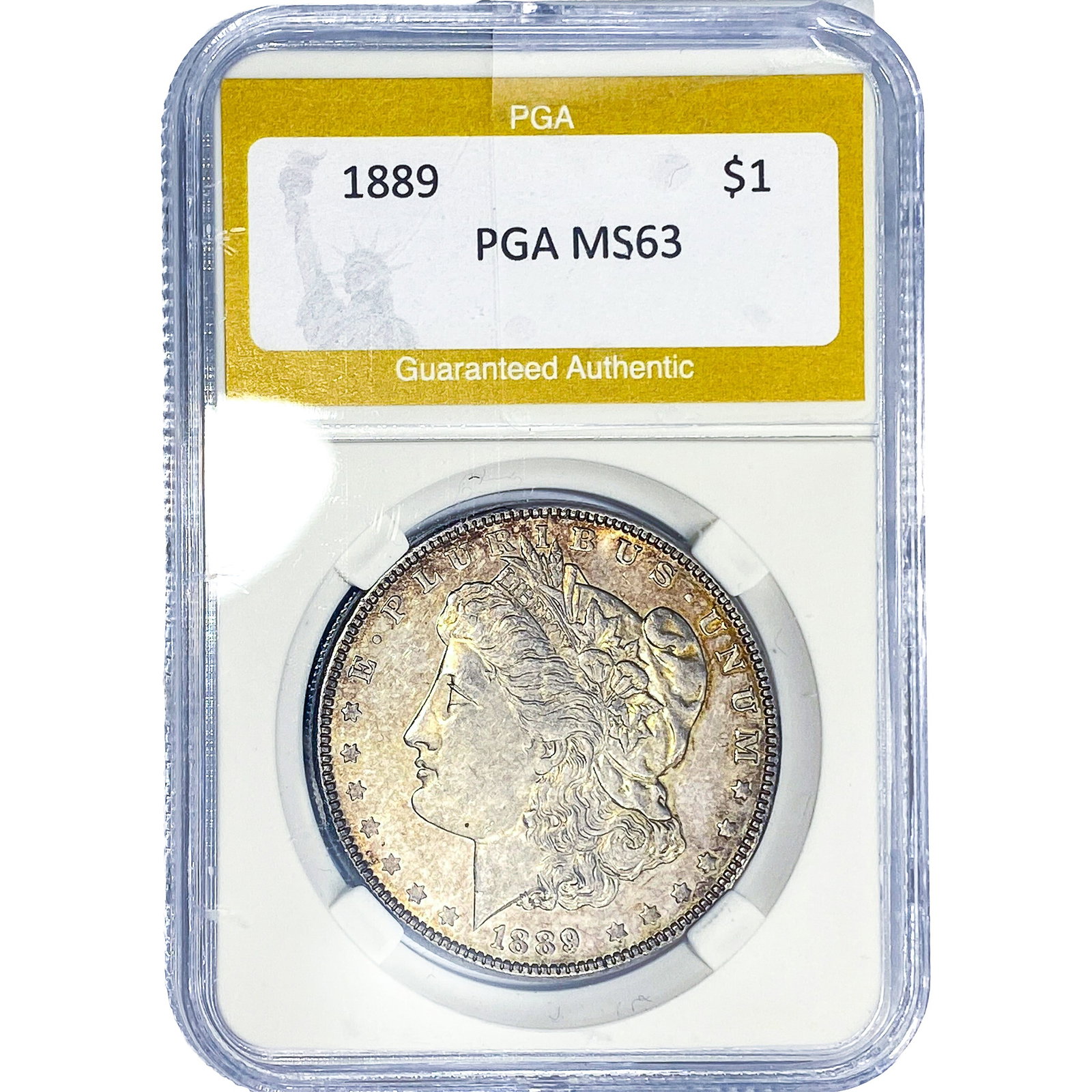 1889 Morgan Silver Dollar PGA MS63: 1889 Morgan Silver Dollar PGA MS63