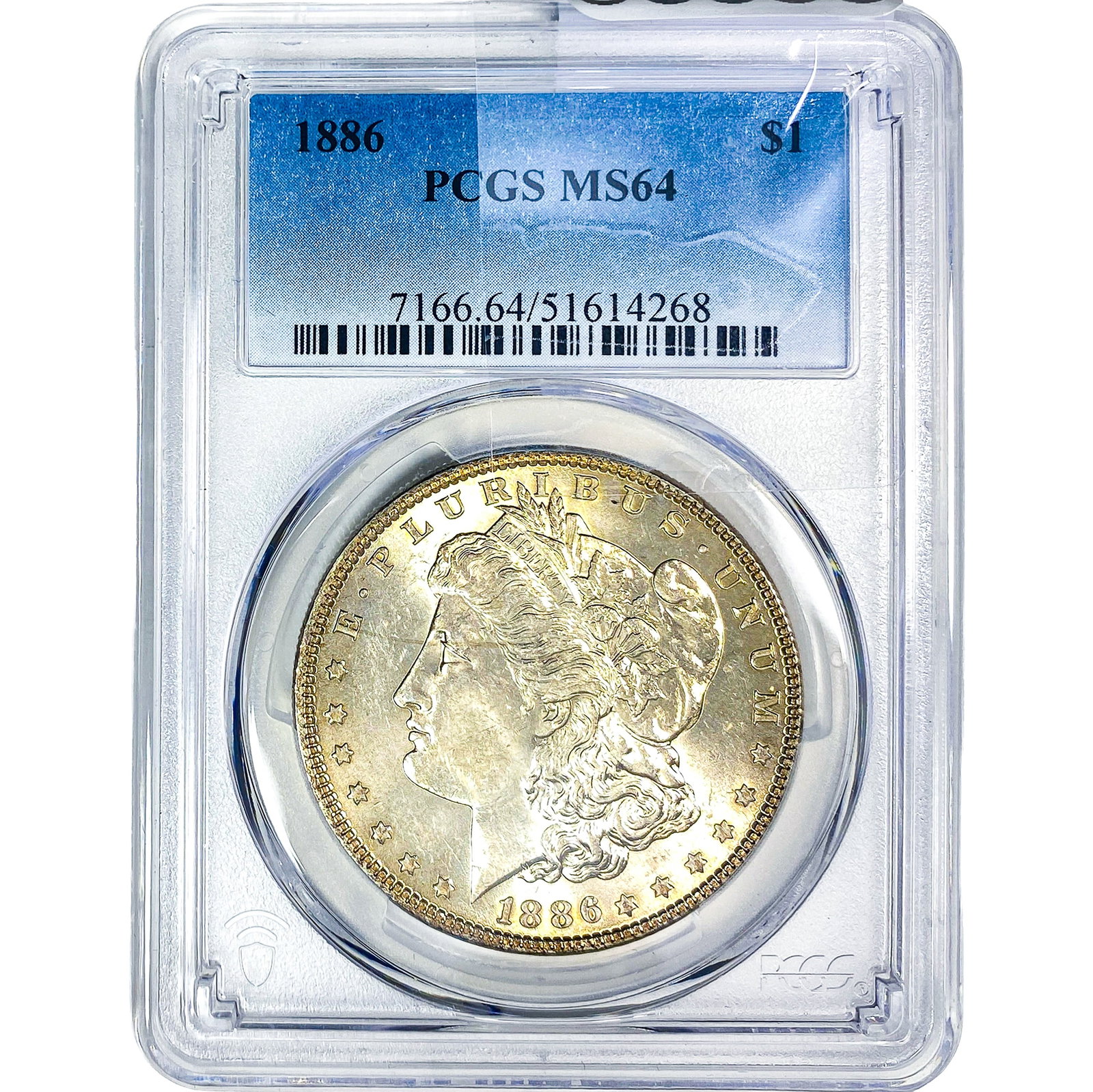 1886 Morgan Silver Dollar PCGS MS64: 1886 Morgan Silver Dollar PCGS MS64