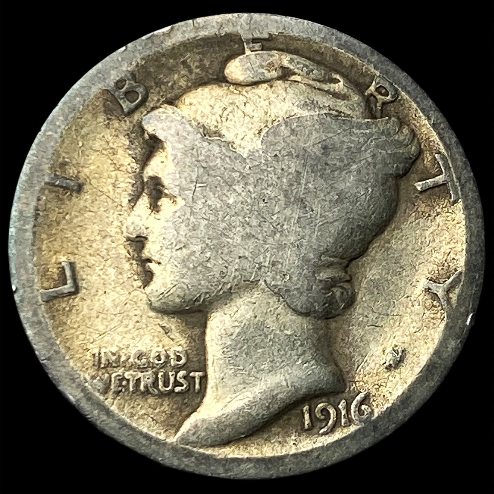 1916-D Silver Mercury Dime HIGH GRADE (1 of 2)