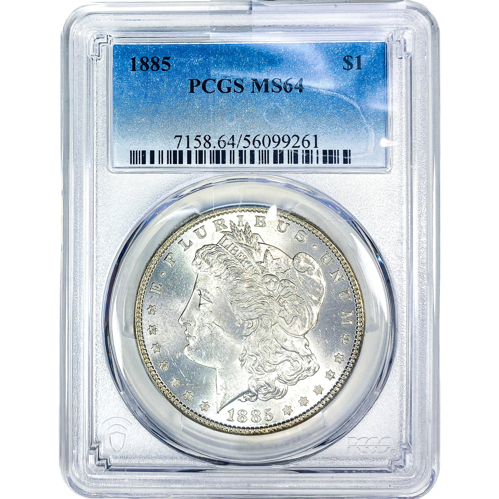 1885 Morgan Silver Dollar PCGS MS64: 1885 Morgan Silver Dollar PCGS MS64