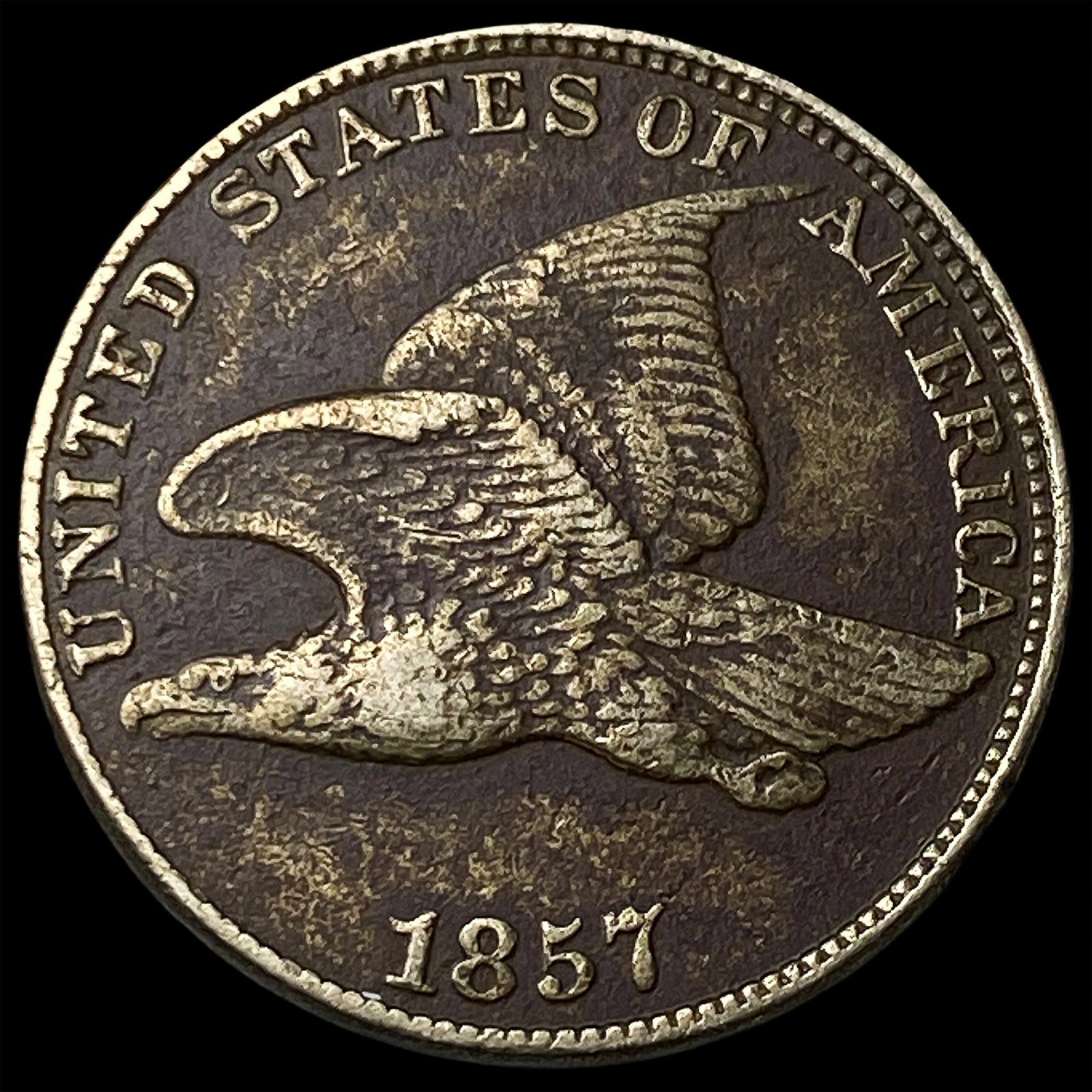 1857 Flying Eagle Cent CLOSELY UNCIRCULATED: 1857 Flying Eagle Cent CLOSELY UNCIRCULATED