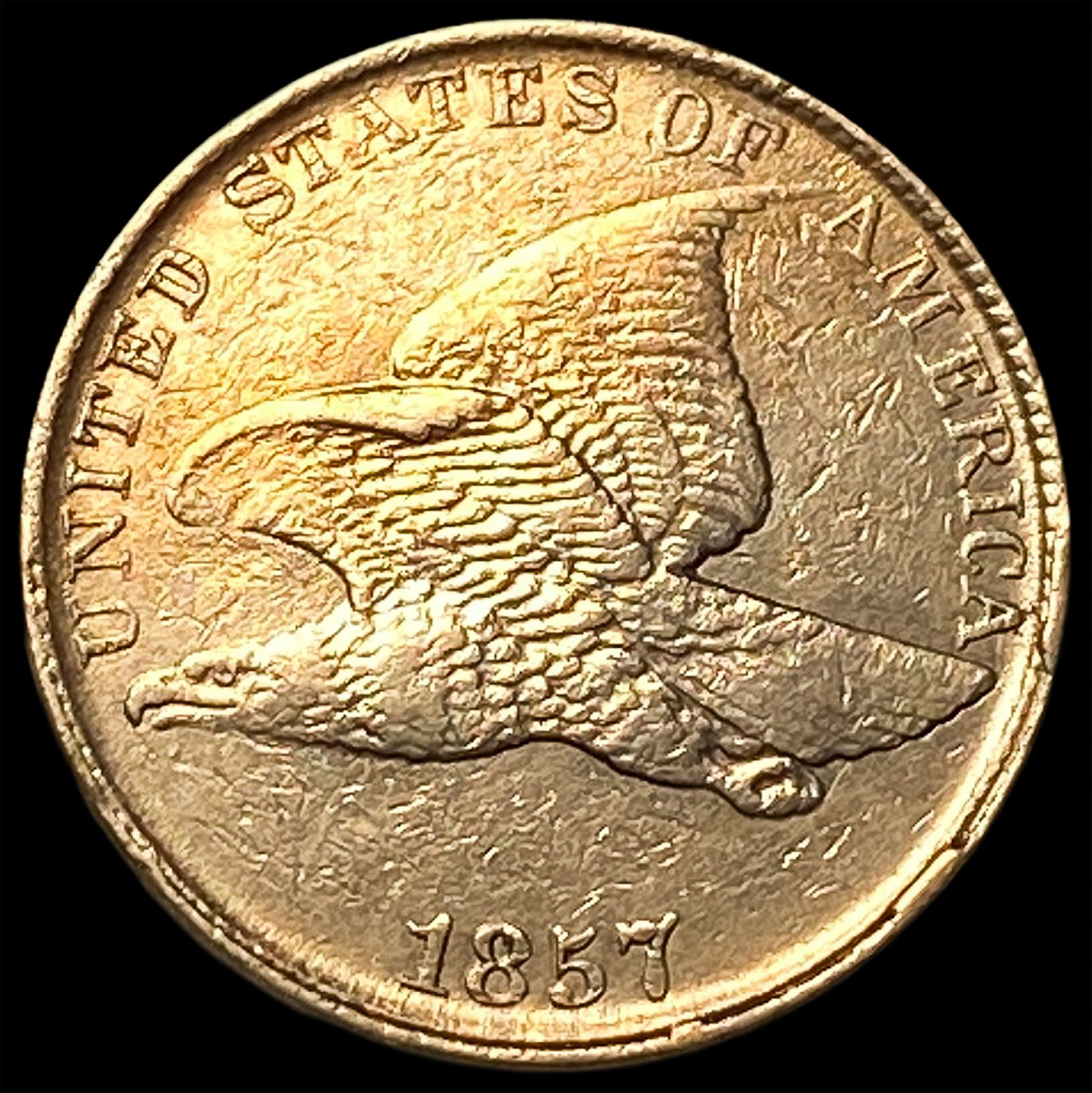 1857 Flying Eagle Cent CLOSELY UNCIRCULATED: 1857 Flying Eagle Cent CLOSELY UNCIRCULATED