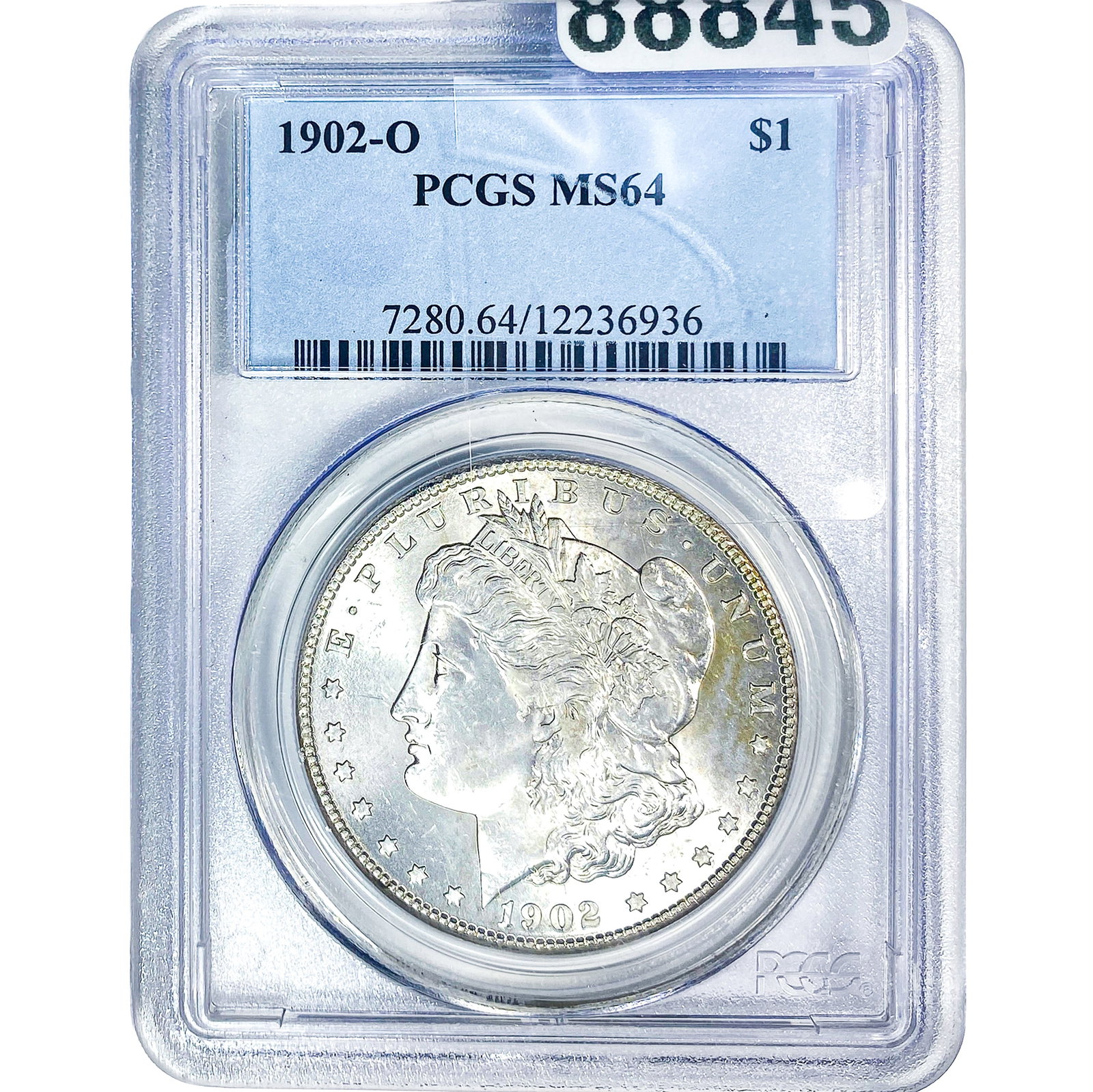 1902-O Morgan Silver Dollar PCGS MS64: 1902-O Morgan Silver Dollar PCGS MS64