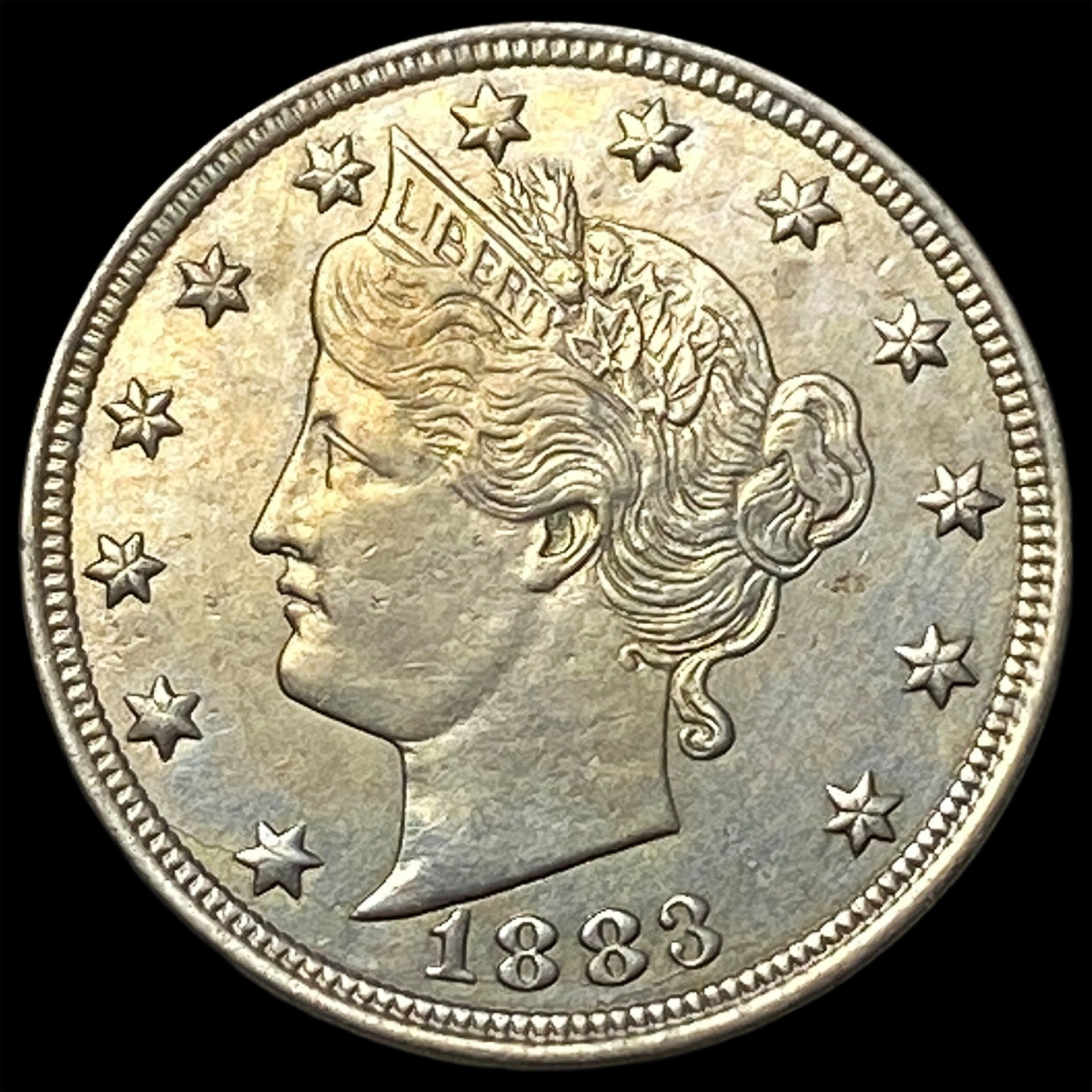 1883 w/Cents Liberty Head Nickel CHOICE AU: 1883 w/Cents Liberty Head Nickel CHOICE AU