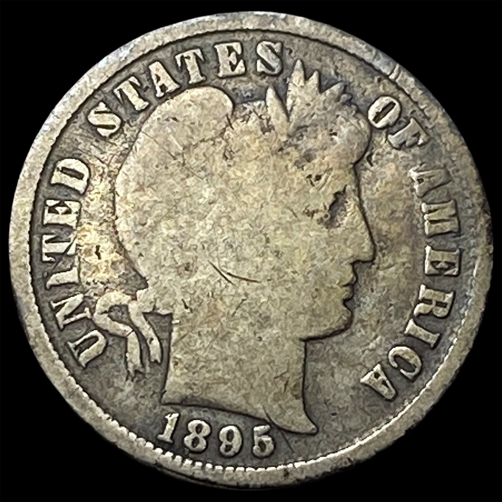 1895-S Silver Barber Dime HIGH GRADE (1 of 2)