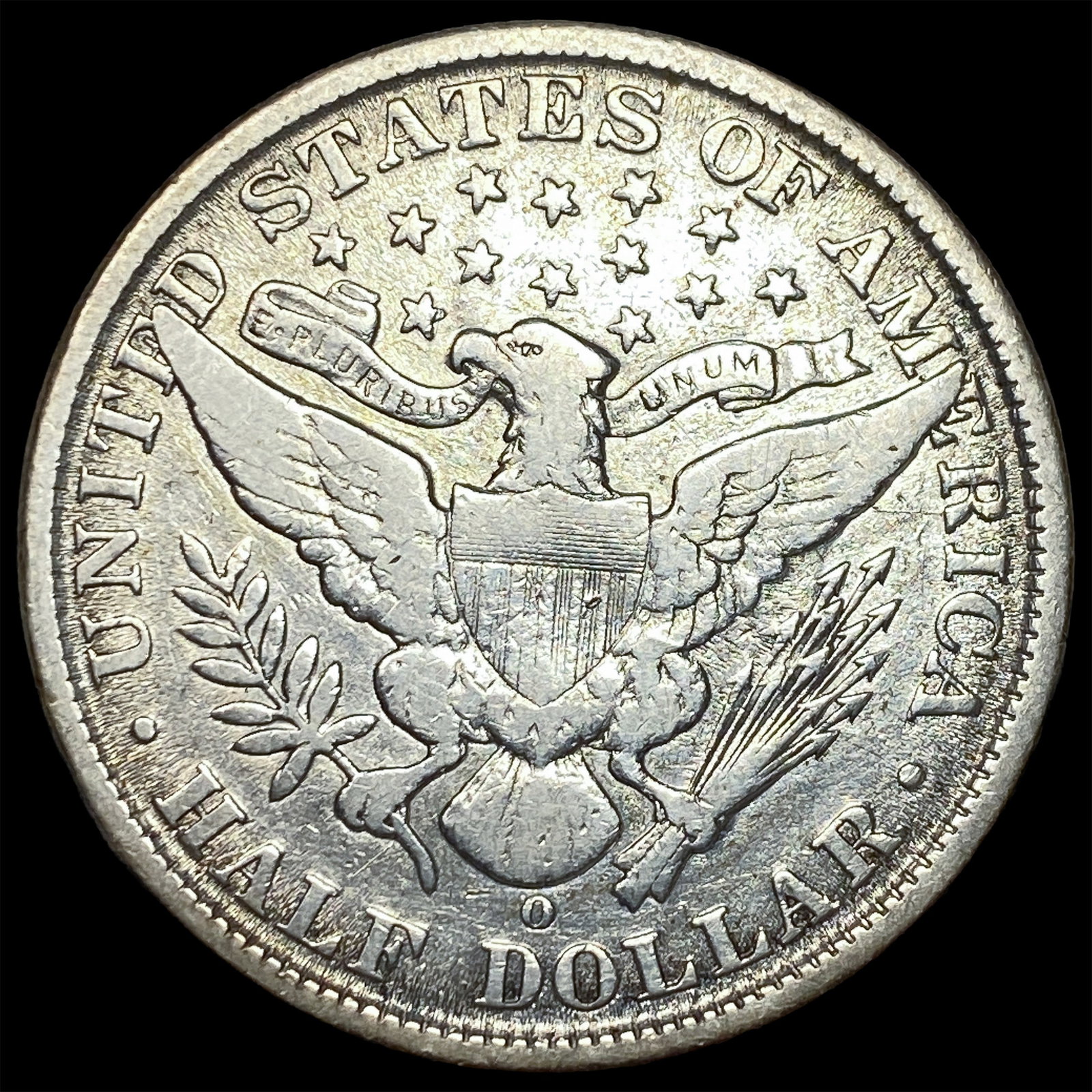 1907-O Silver Barber Half Dollar LIGHTLY CIRCULATED - 2