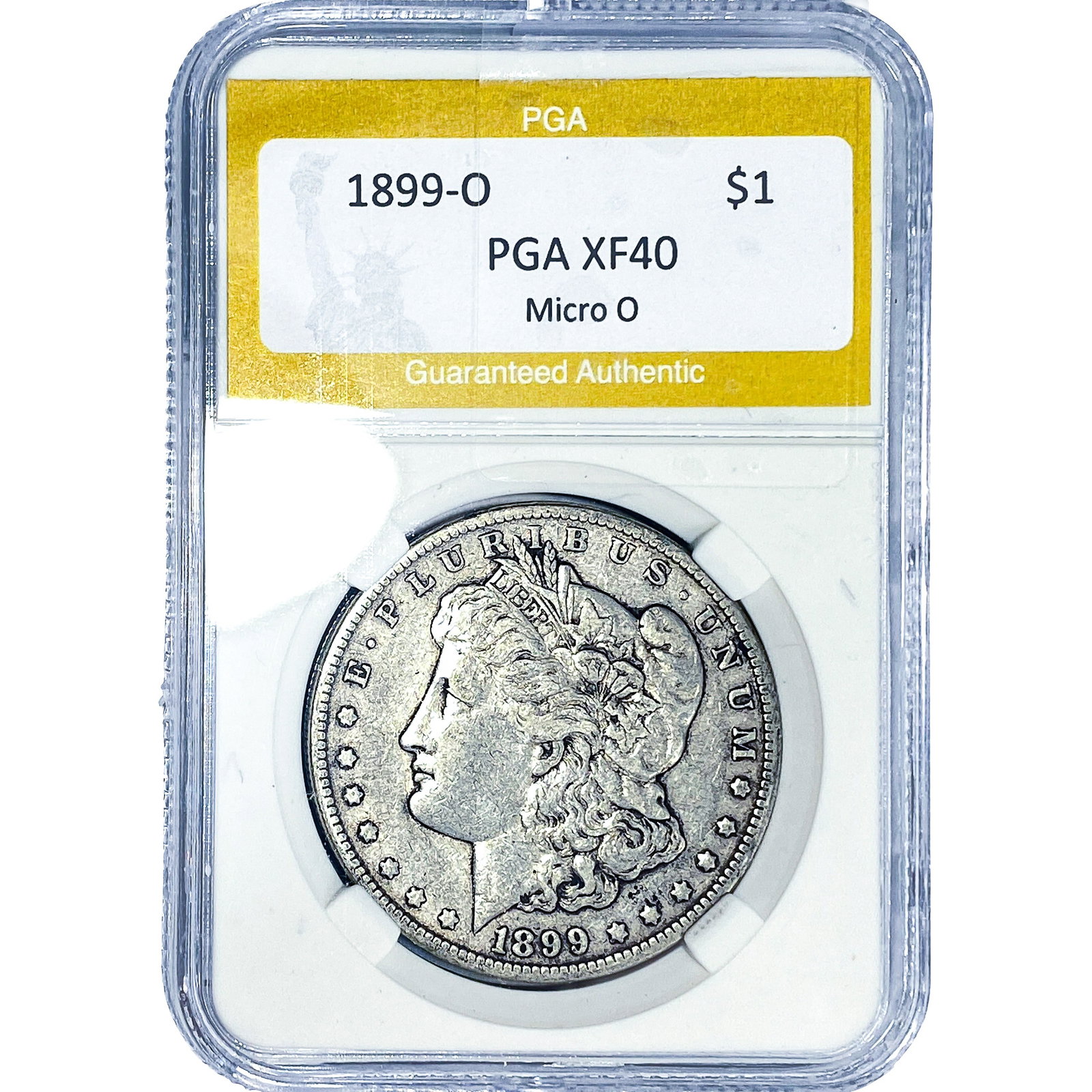 1899-O Morgan Silver Dollar PGA XF40 Micro O: 1899-O Morgan Silver Dollar PGA XF40 Micro O