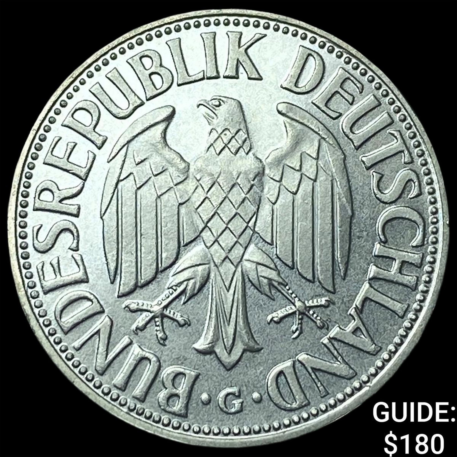 1965-G Germany 1 Mark: 1965-G Germany 1 Mark