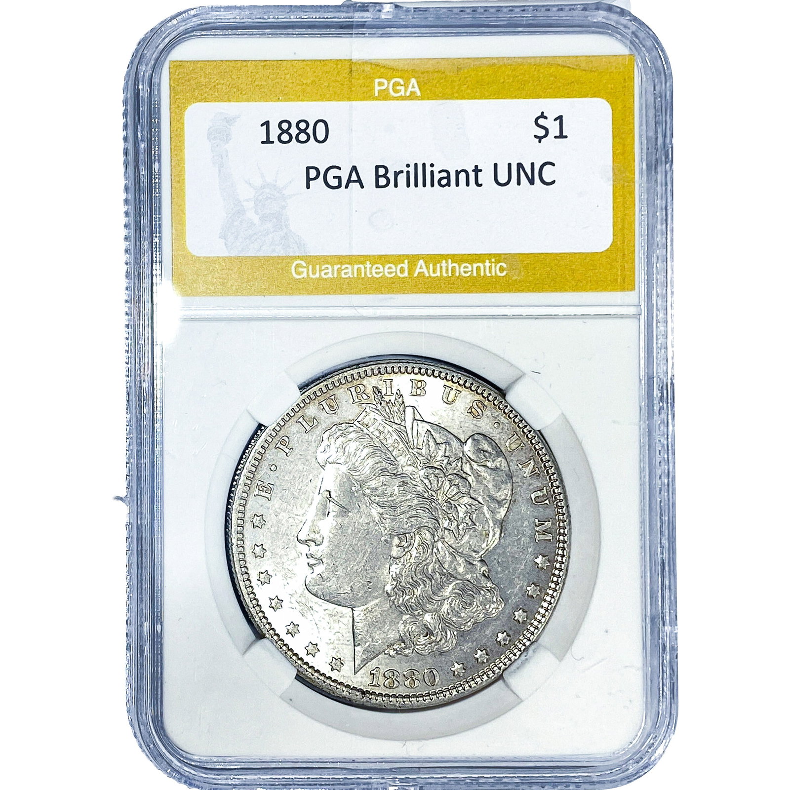 1880 Morgan Silver Dollar PGA Brilliant UNC (1 of 2)
