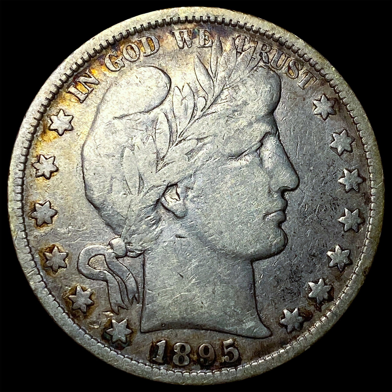 1895 Silver Barber Half Dollar LIGHTLY CIRCULATED: 1895 Silver Barber Half Dollar LIGHTLY CIRCULATED