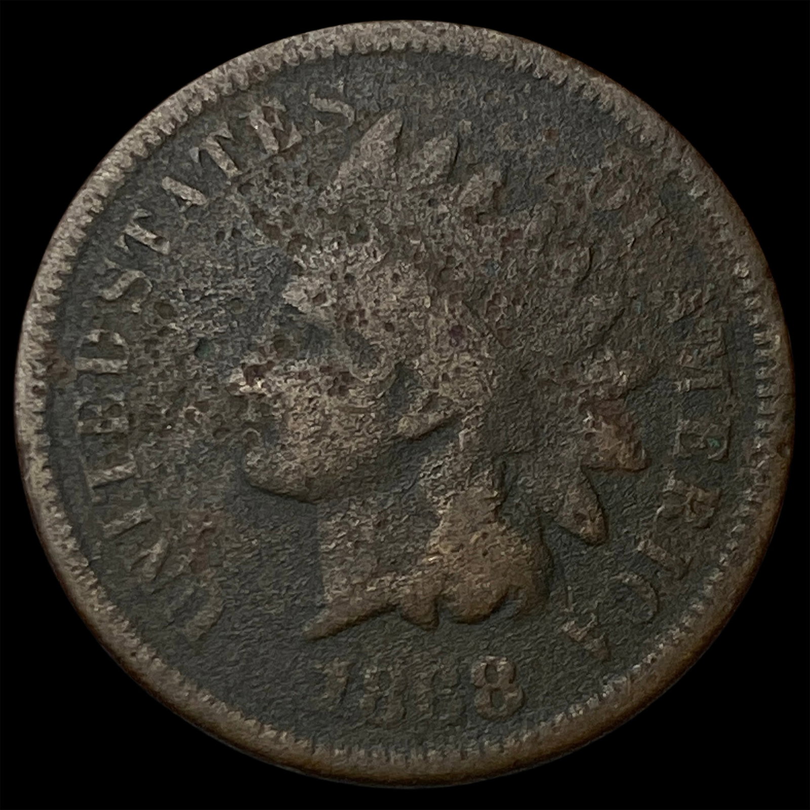 1868 Indian Head Cent NICELY CIRCULATED (1 of 2)
