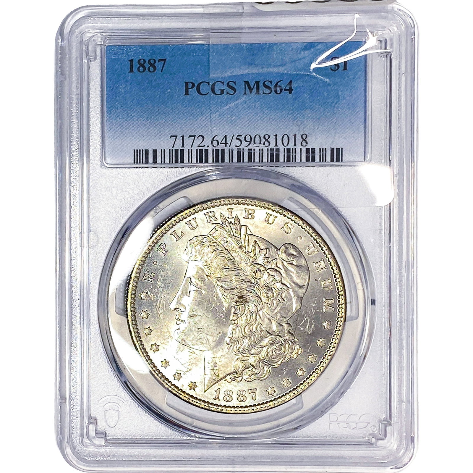 1887 Morgan Silver Dollar PCGS MS64: 1887 Morgan Silver Dollar PCGS MS64