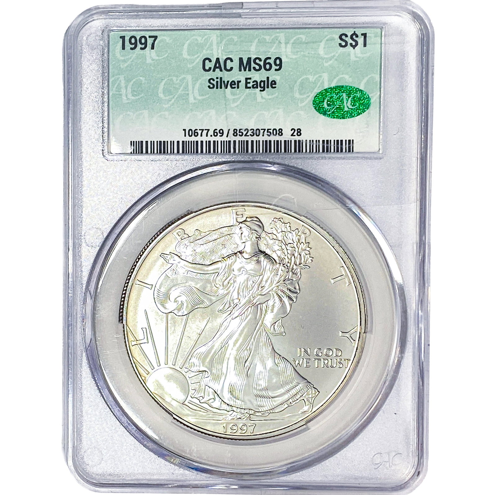 1997 Silver Eagle CAC MS69 (1 of 2)