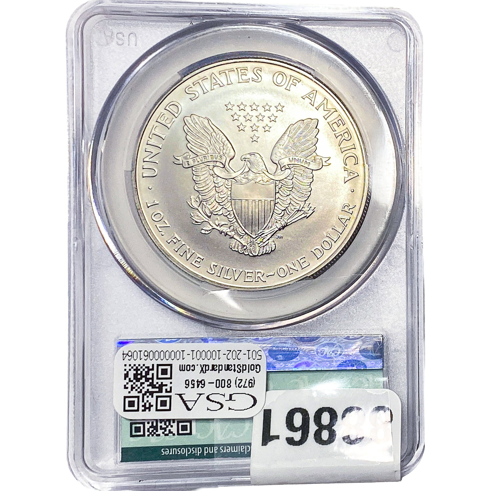 1997 Silver Eagle CAC MS69 - 2