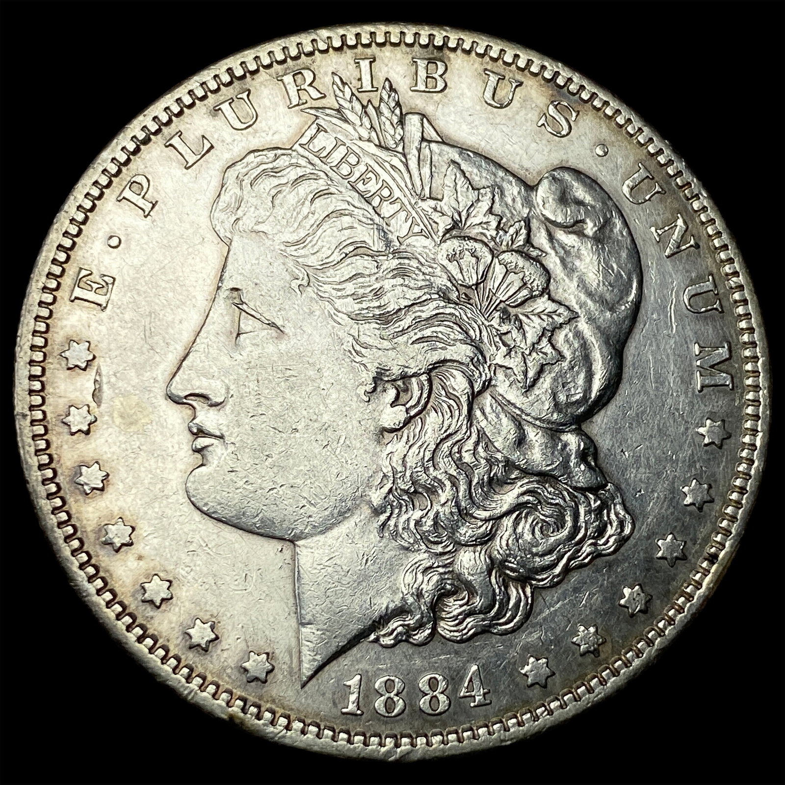 1884-S Silver Morgan Dollar NEARLY UNCIRCULATED: 1884-S Silver Morgan Dollar NEARLY UNCIRCULATED