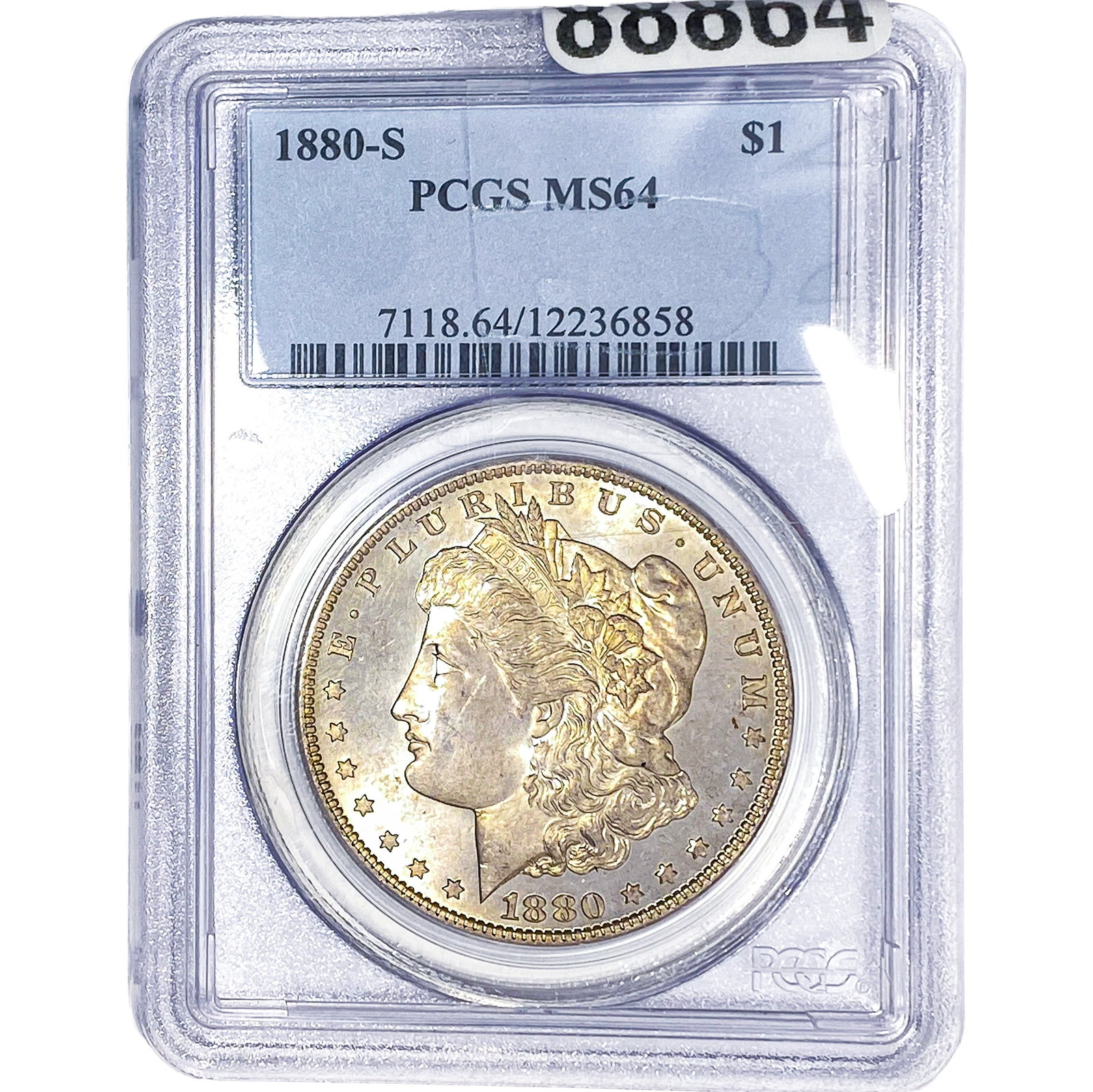 1880-S Morgan Silver Dollar PCGS MS64: 1880-S Morgan Silver Dollar PCGS MS64