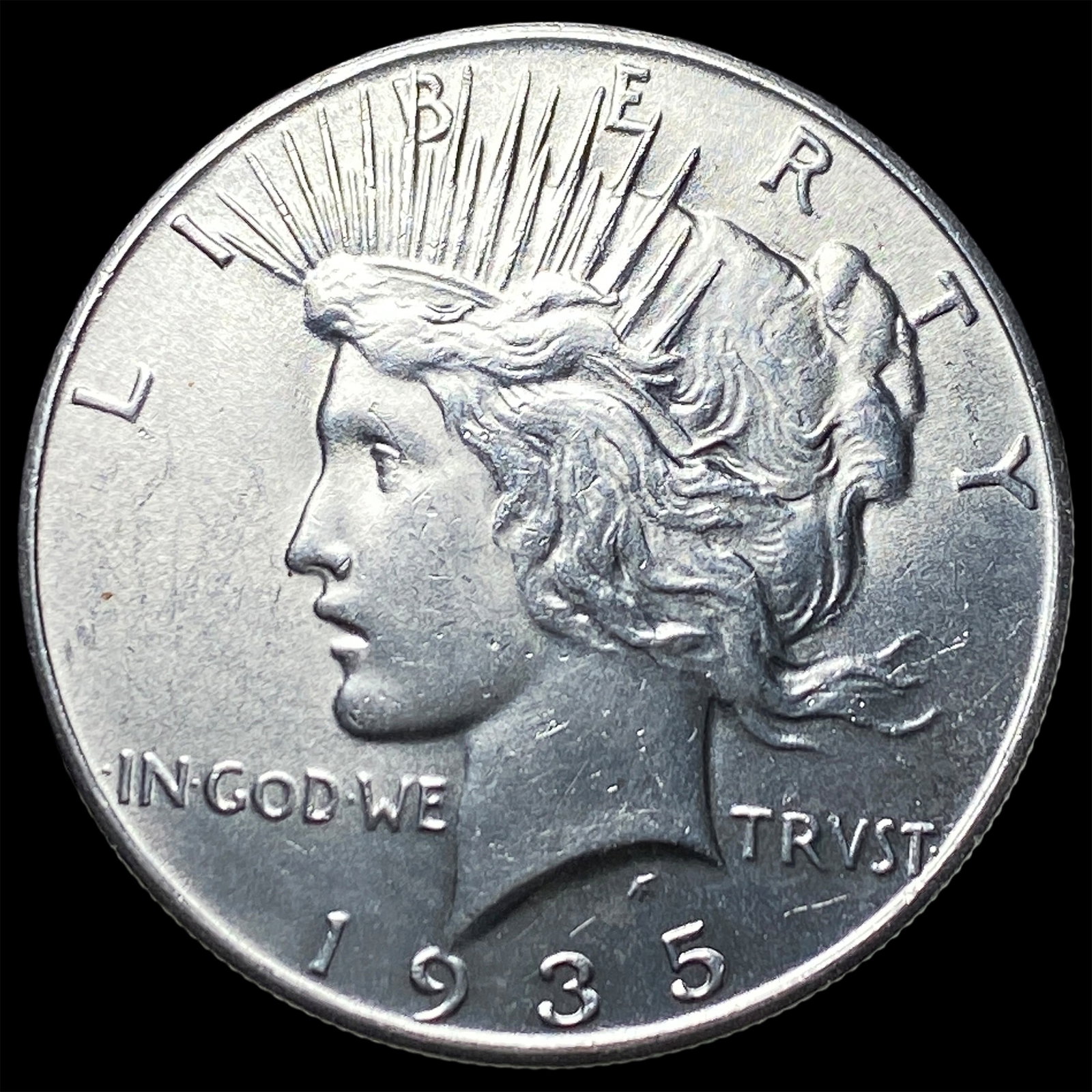 1935 Peace Silver Dollar CHOICE BU (1 of 2)
