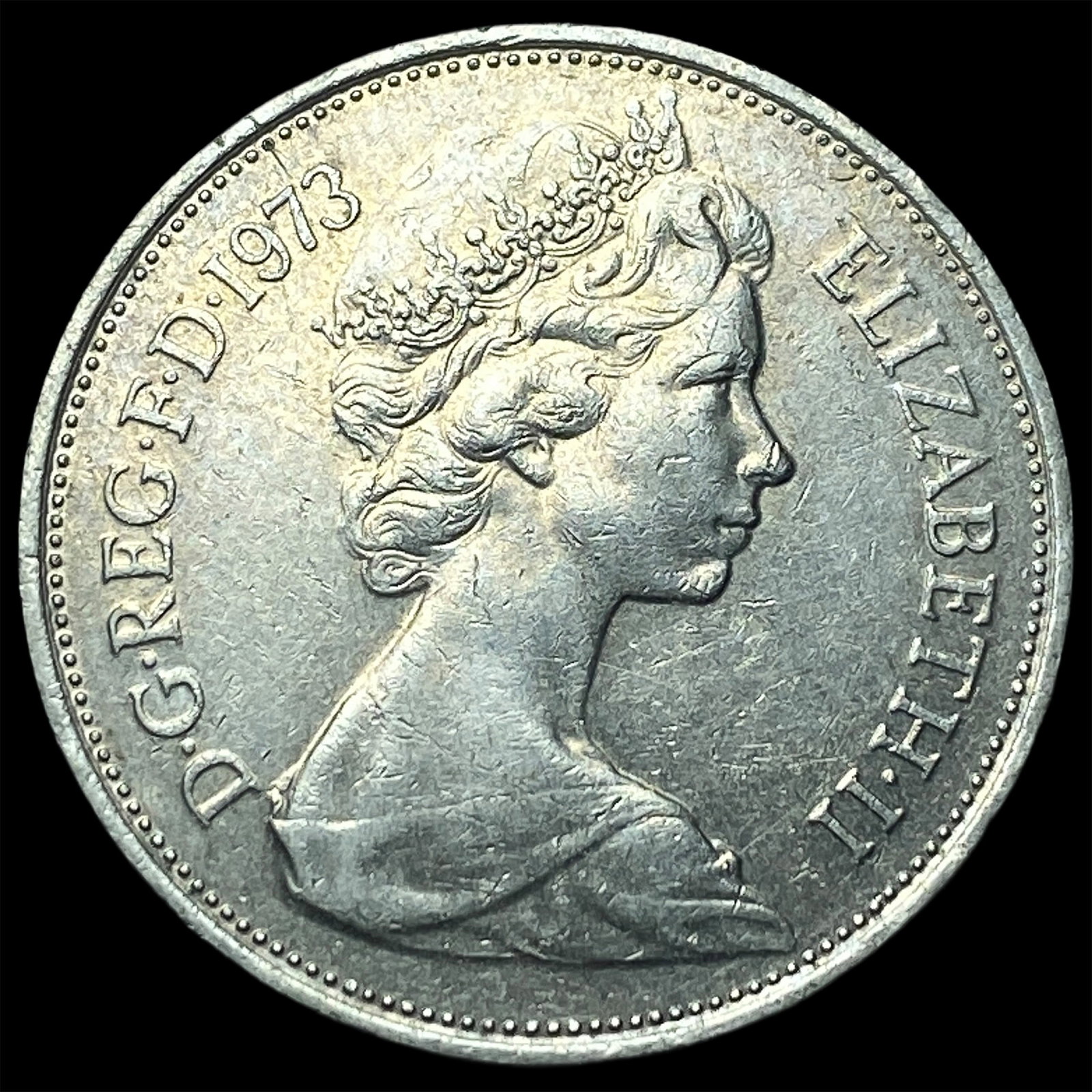 1973 Great Britain 10 New Pence (1 of 2)