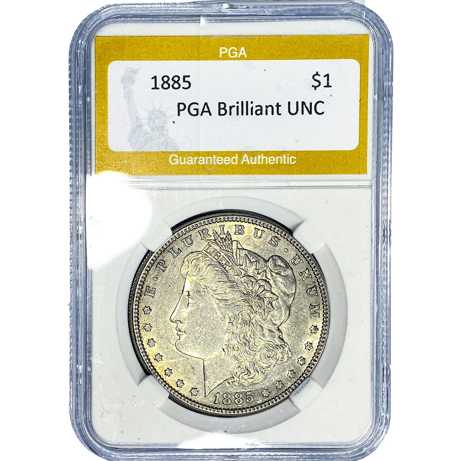 1885 Morgan Silver Dollar PGA Brilliant UNC (1 of 2)