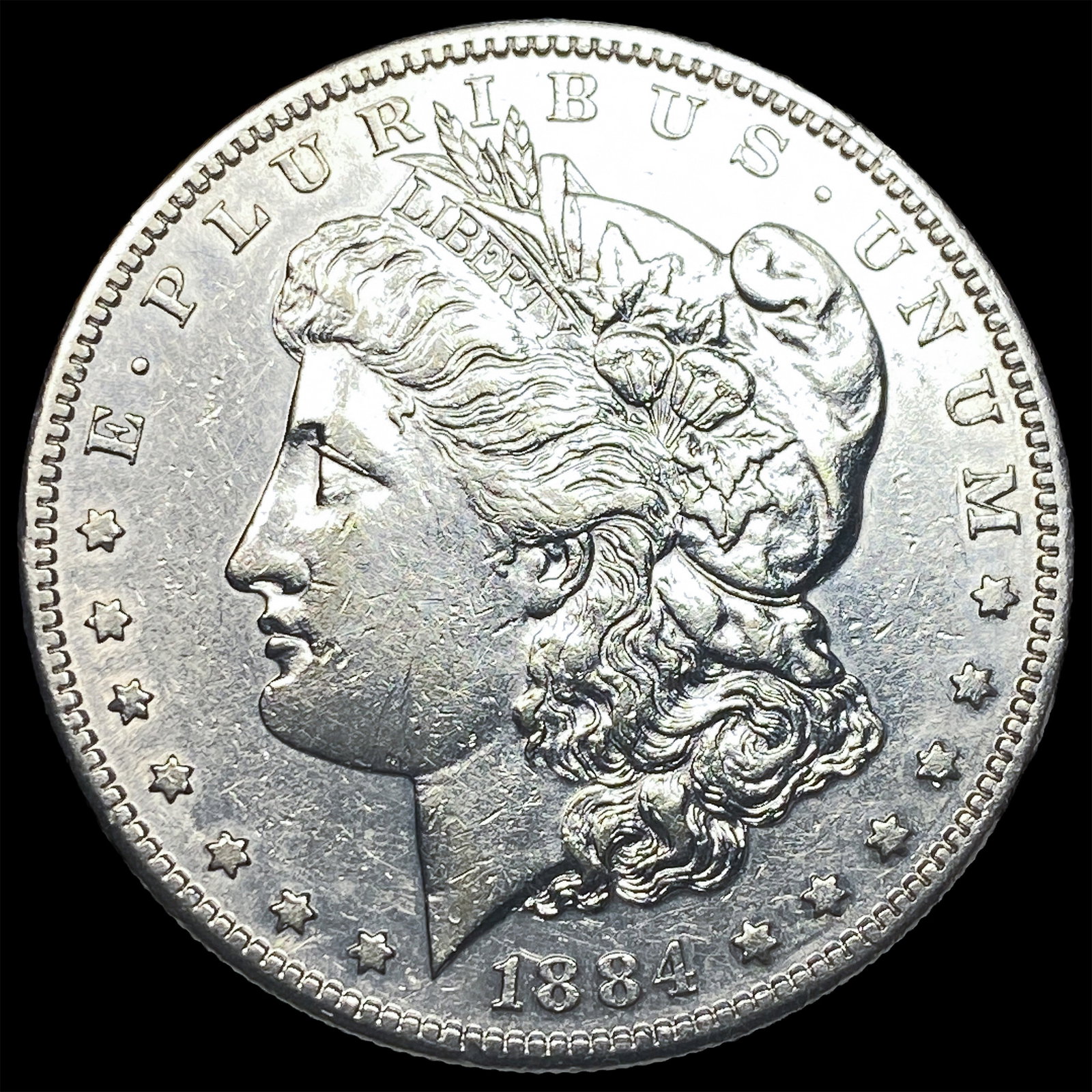 1884-S Silver Morgan Dollar CLOSELY UNCIRCULATED: 1884-S Silver Morgan Dollar CLOSELY UNCIRCULATED