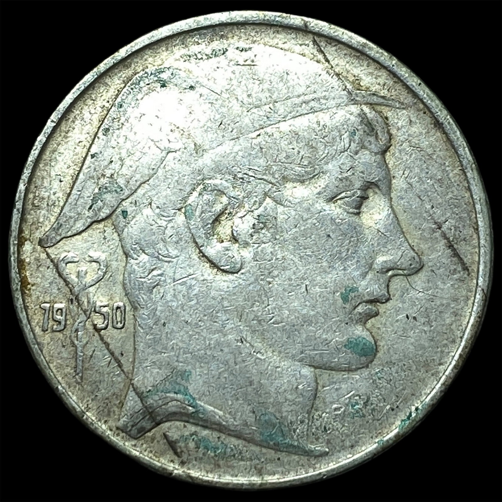 1950 Belgium Silver 20 Francs: 1950 Belgium Silver 20 Francs