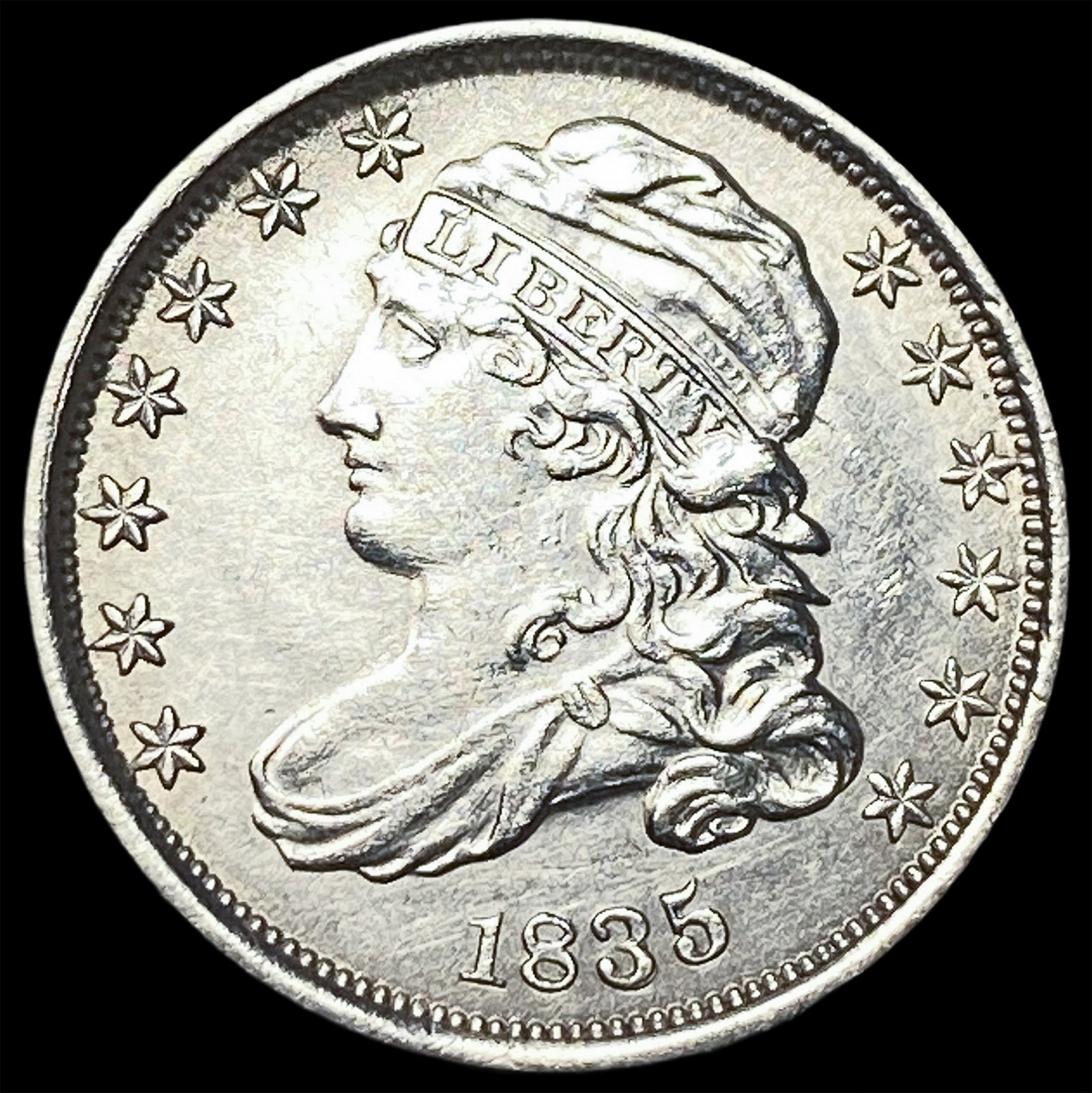 1835 Silver Capped Bust Dime UNCIRCULATED: 1835 Silver Capped Bust Dime UNCIRCULATED