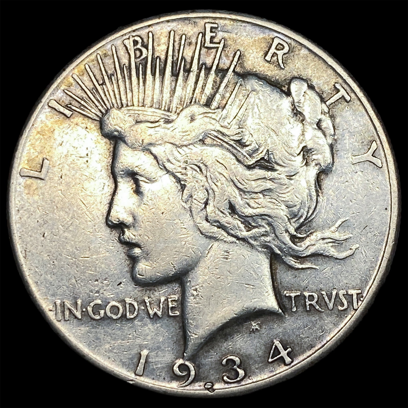 1934-S Peace Silver Dollar CLOSELY UNCIRCULATED: 1934-S Peace Silver Dollar CLOSELY UNCIRCULATED