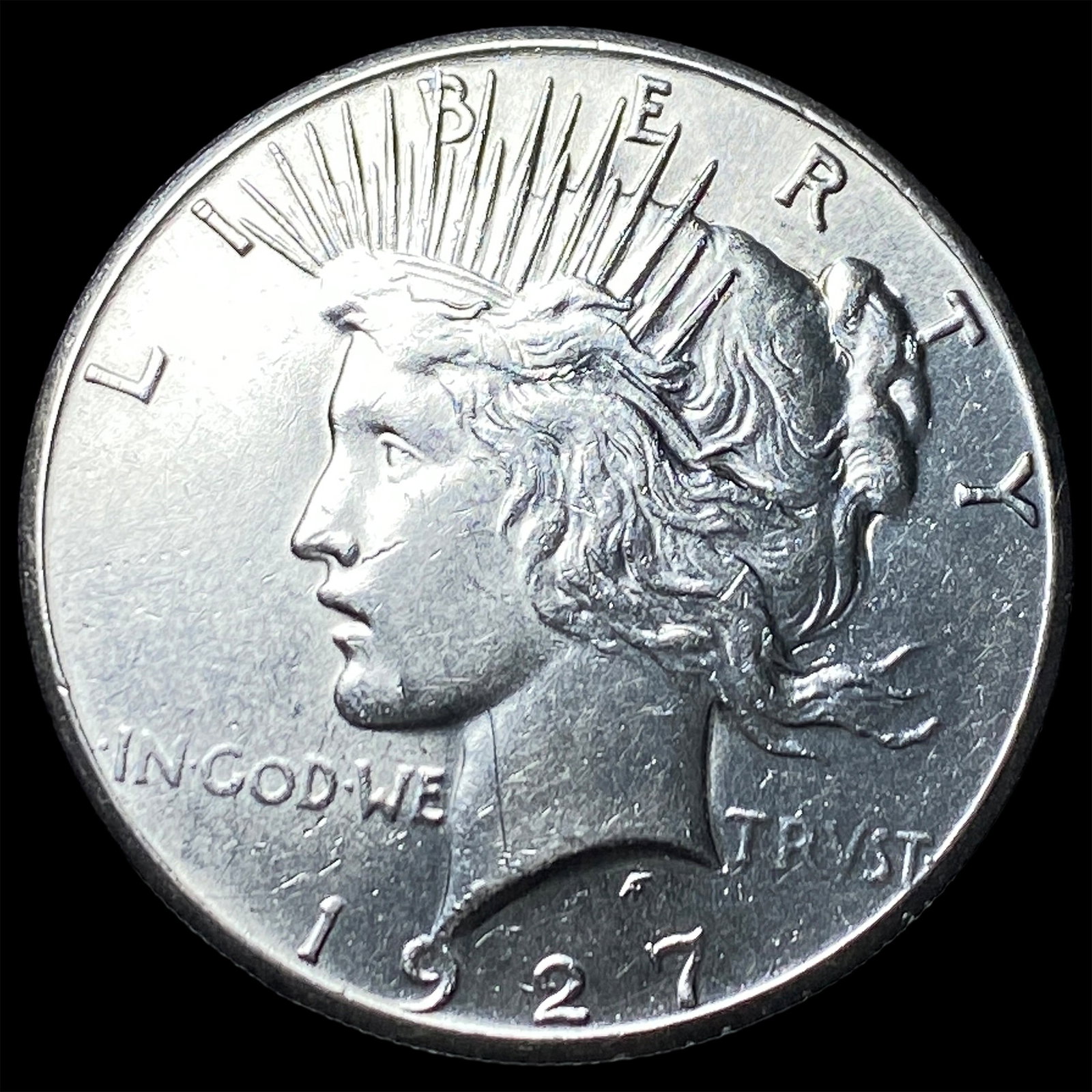 1927 Peace Silver Dollar CLOSELY UNCIRCULATED (1 of 2)