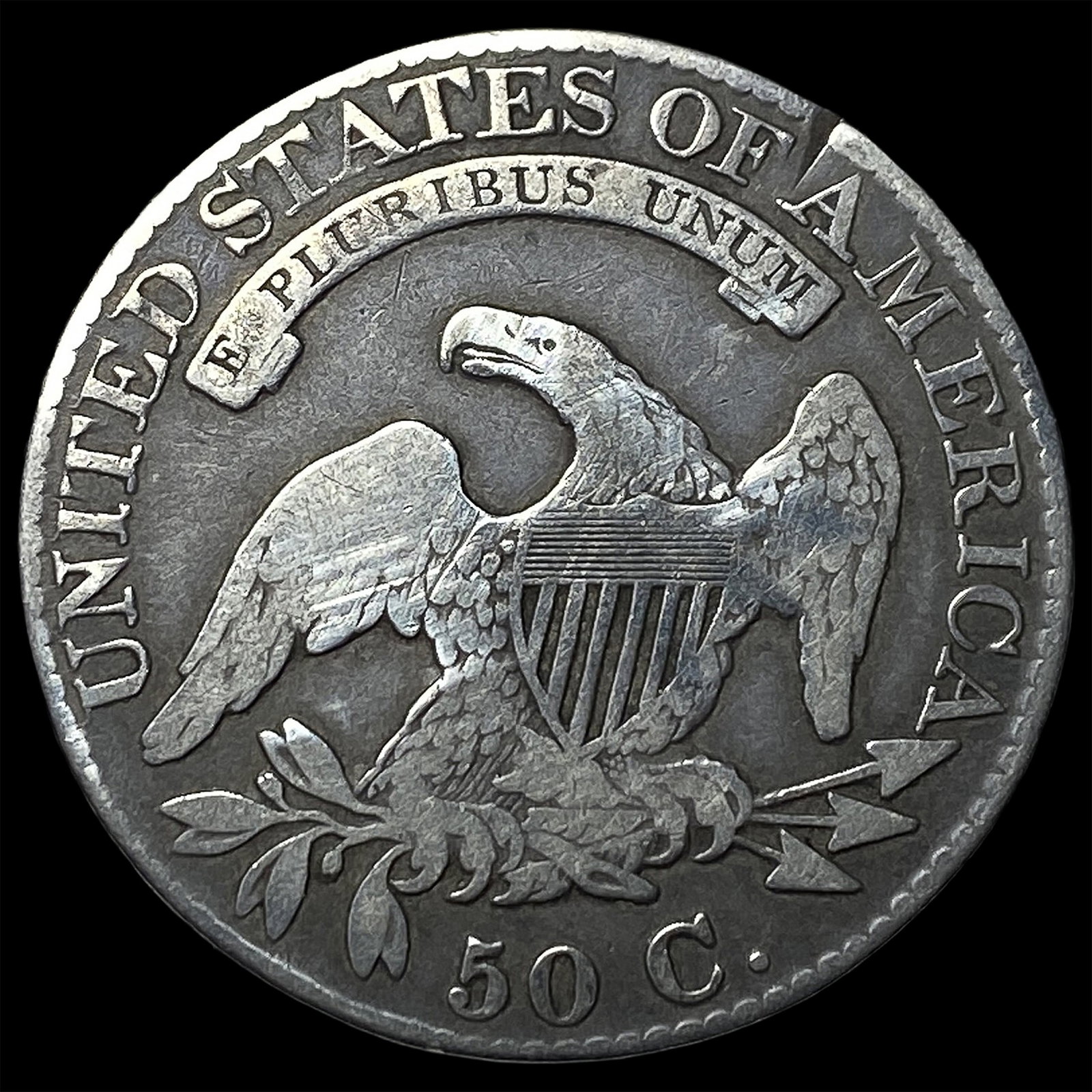 1826 Capped Bust Half Dollar LIGHTLY CIRCULATED - 2