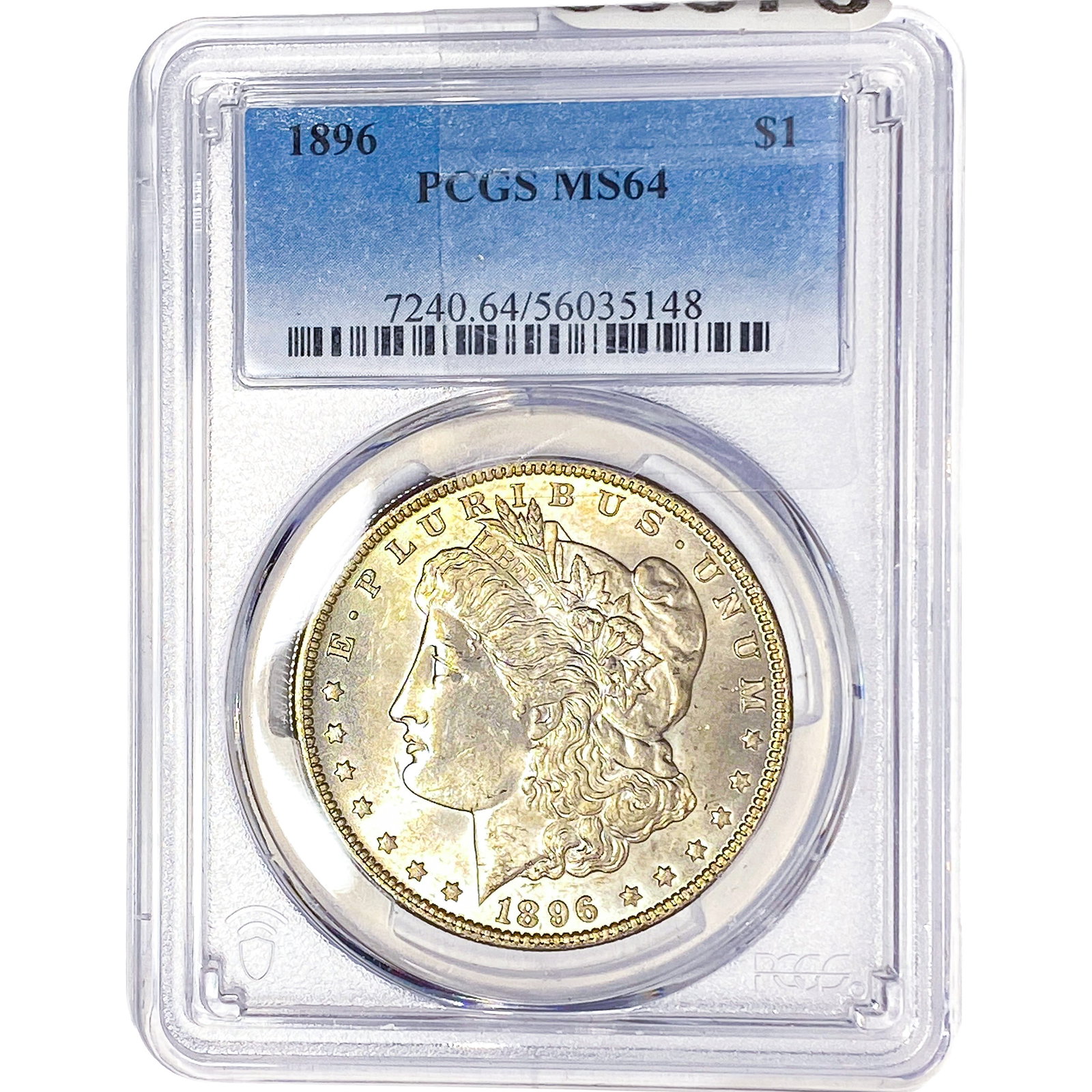 1896 Morgan Silver Dollar PCGS MS64: 1896 Morgan Silver Dollar PCGS MS64