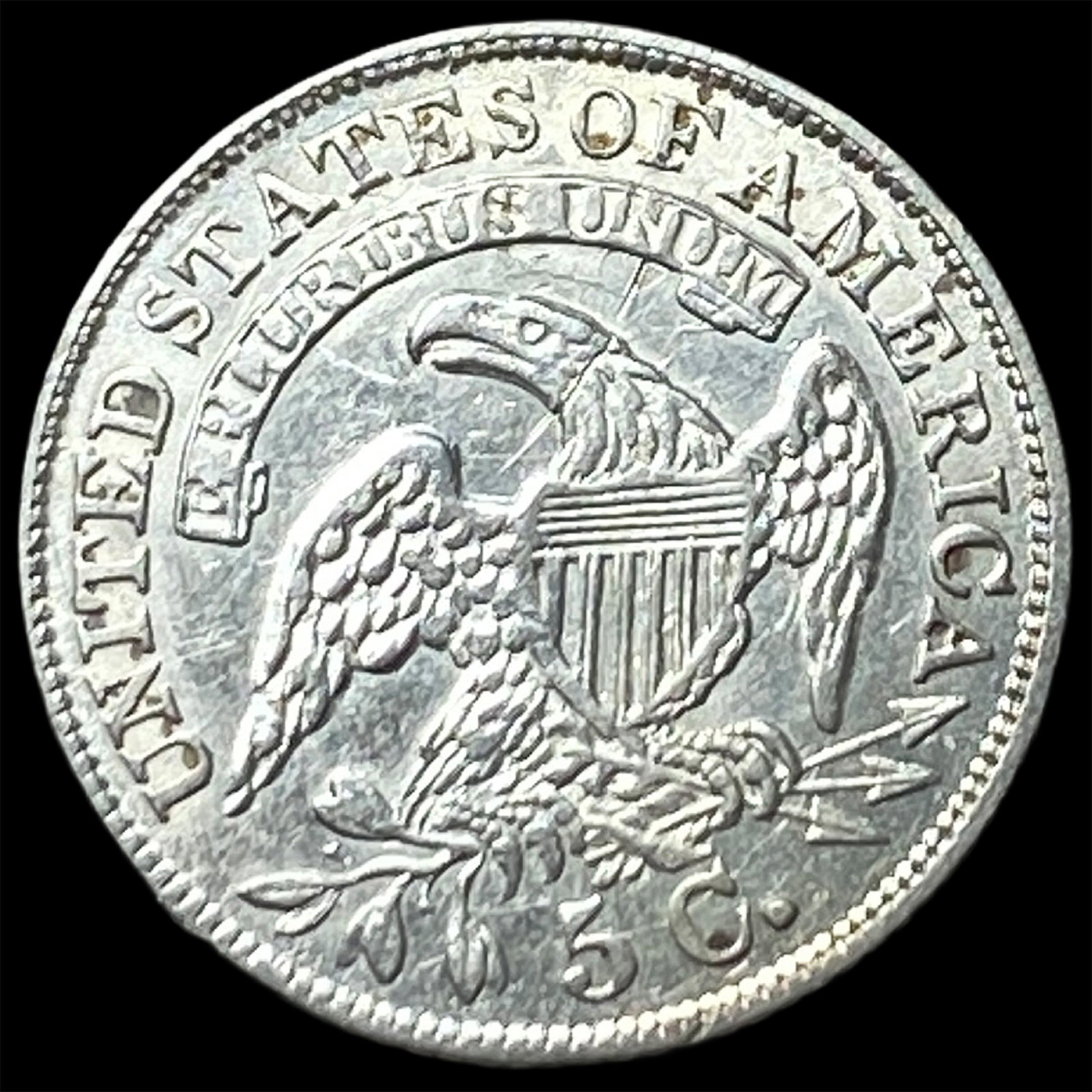 1833 Capped Bust Silver Half Dime UNCIRCULATED - 2