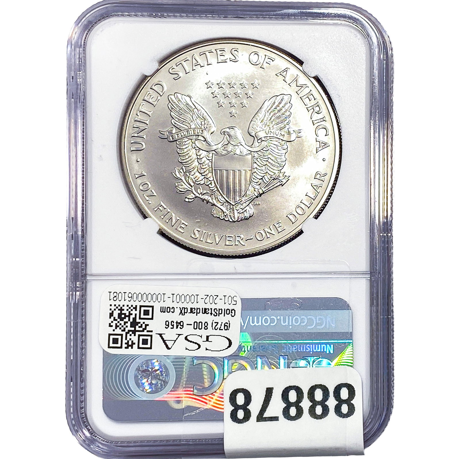 2000 Silver Eagle NGC MS69 - 2