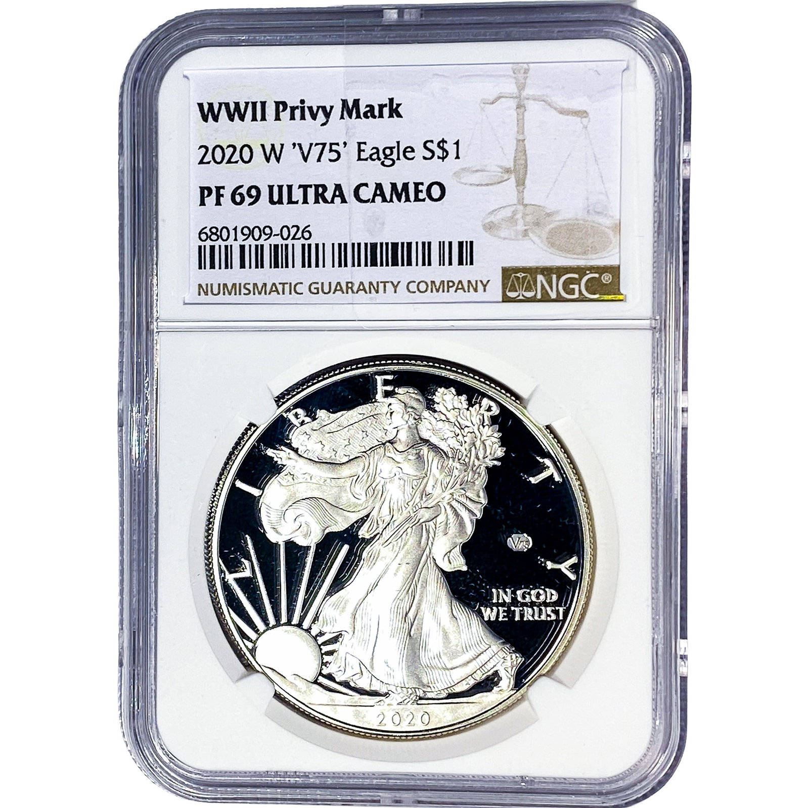 2020-W Silver Eagle NGC PF69 Ultra Cameo (1 of 2)