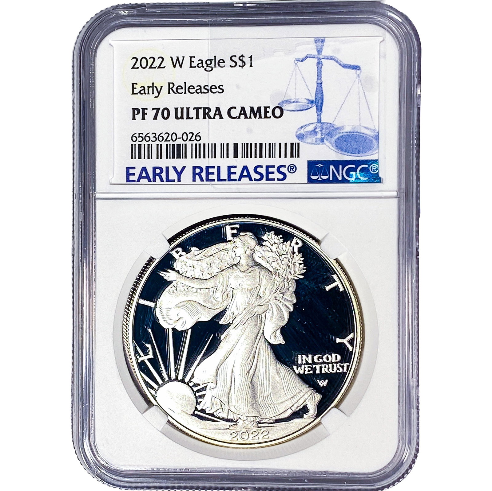 2022-W Silver Eagle NGC PF70 Ultra Cameo (1 of 2)